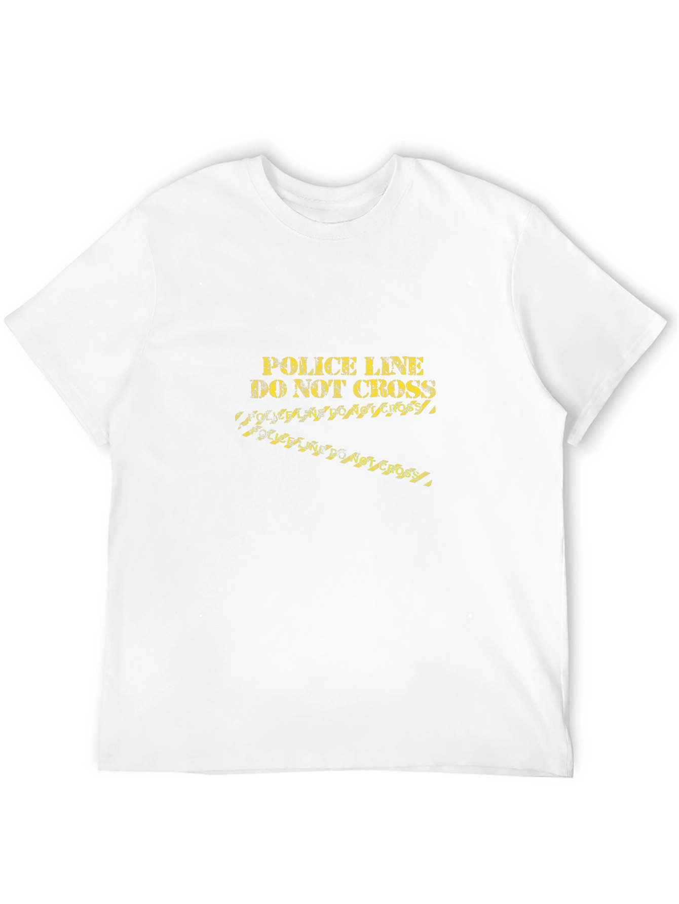 Black Police Line Do Not Cross Graphic Tee - Black view 12