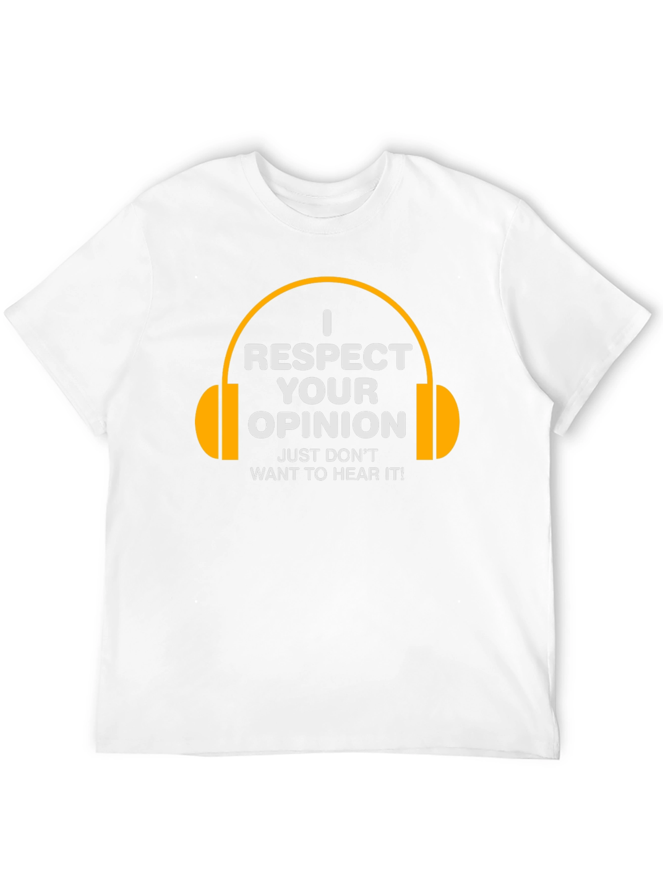 Black I Respect Your Opinion Funny T-Shirt view 12