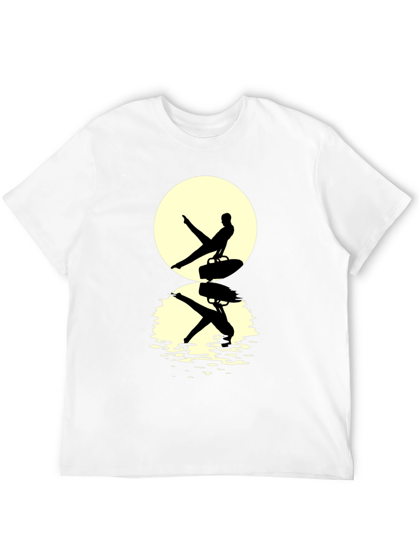 Black Gymnast Silhouette T-Shirt view 12
