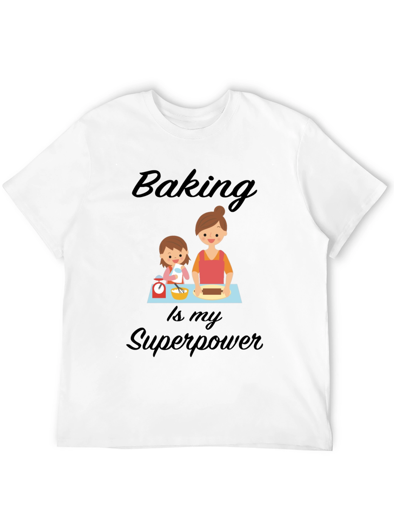 Black Baking is My Superpower Black T-Shirt view 12
