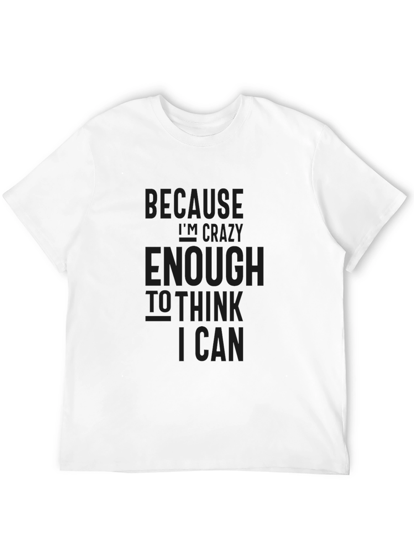 Black Crazy Enough Black T-Shirt view 12