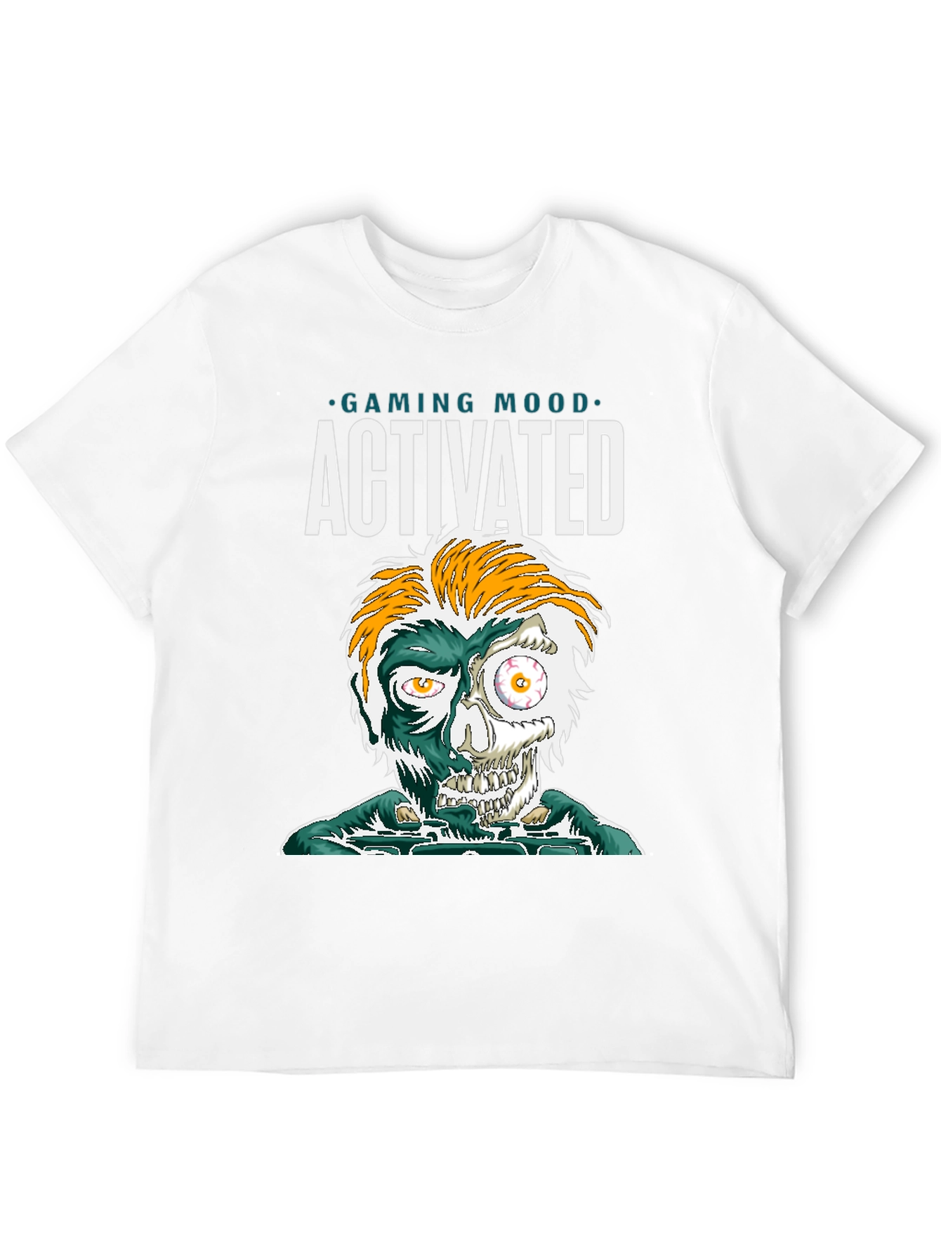 Black Gaming Mood Activated Graphic Tee - Gamer Shirt view 12