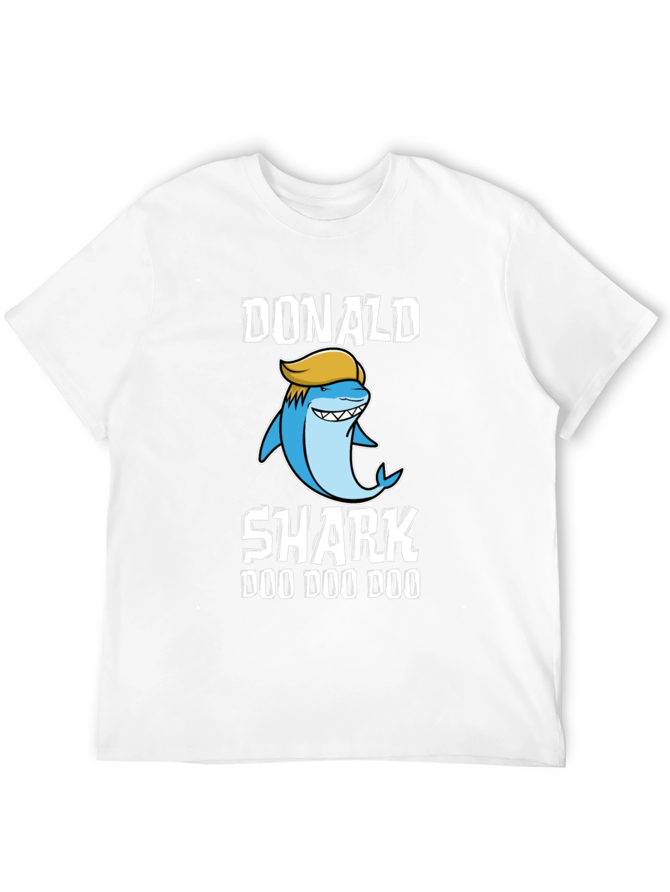 Black Donald Shark T-Shirt - Doo Doo Doo view 12