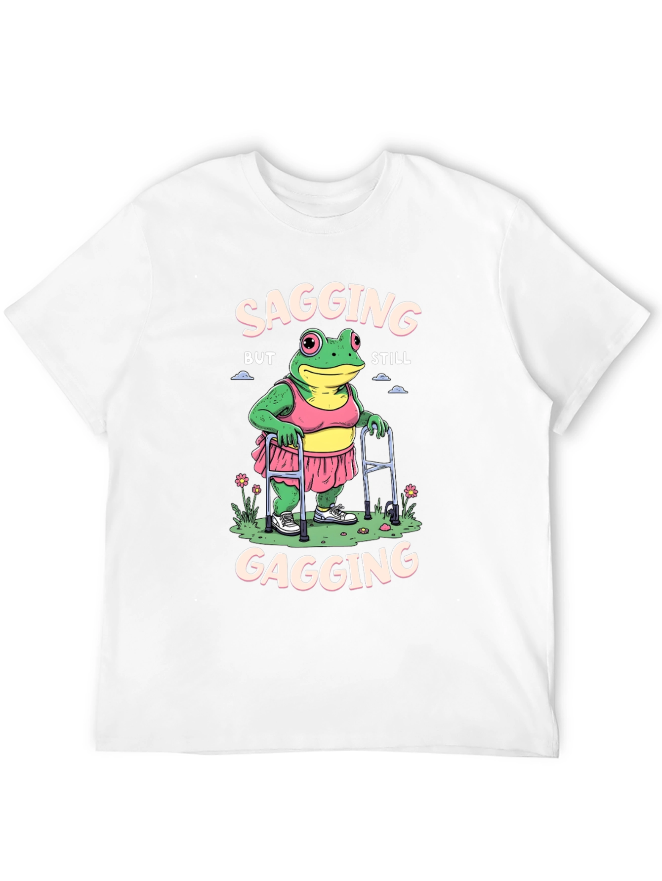 Black Sagging but Still Gagging Frog T-Shirt view 12