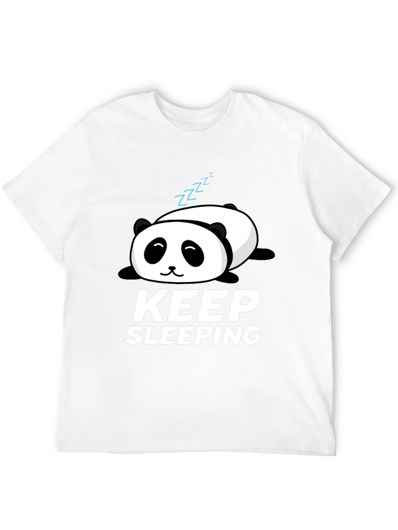 Black Keep Sleeping Panda Graphic T-Shirt - Relaxed Fit view 12