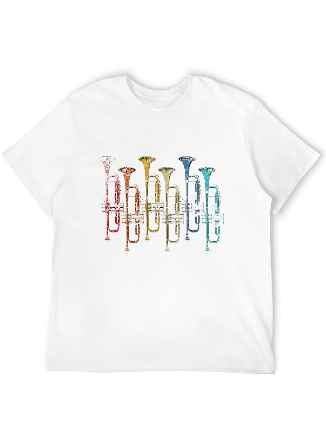 Black Retro Trumpet T-Shirt - Music Lover Tee view 12