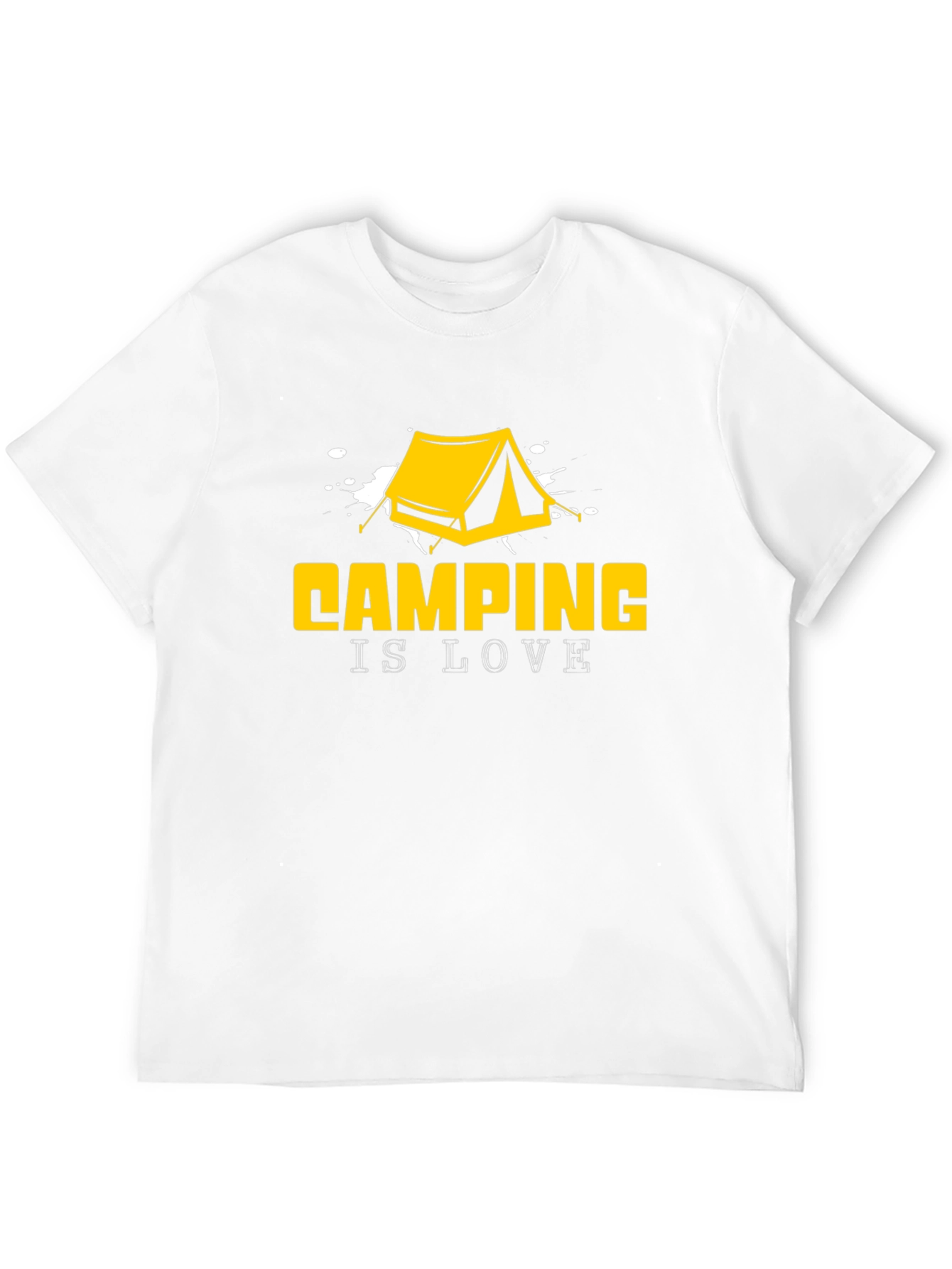 Black Camping is Love Graphic T-Shirt view 12