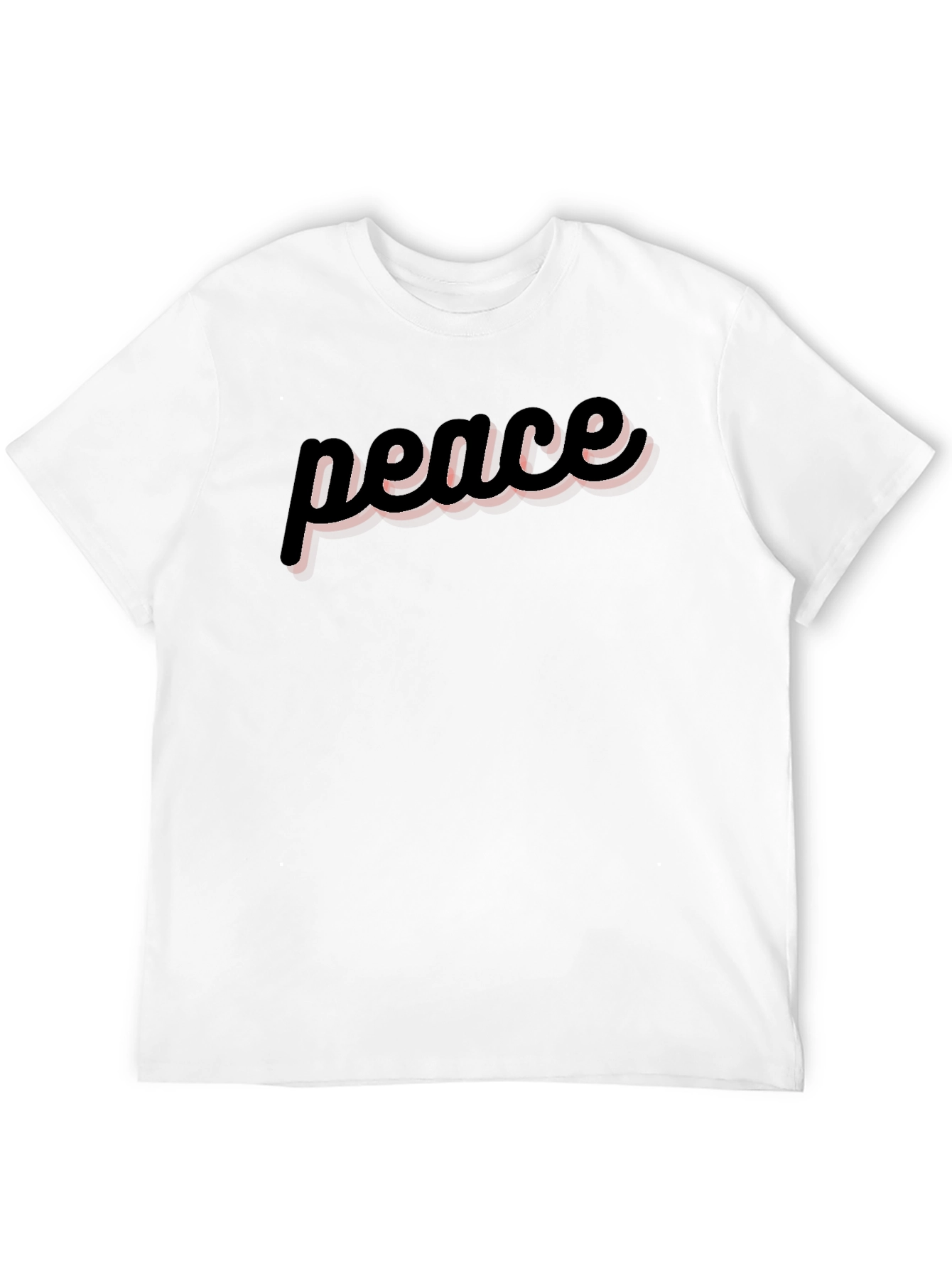 Black Peace Graphic Tee - Soft Cotton Casual Top view 12