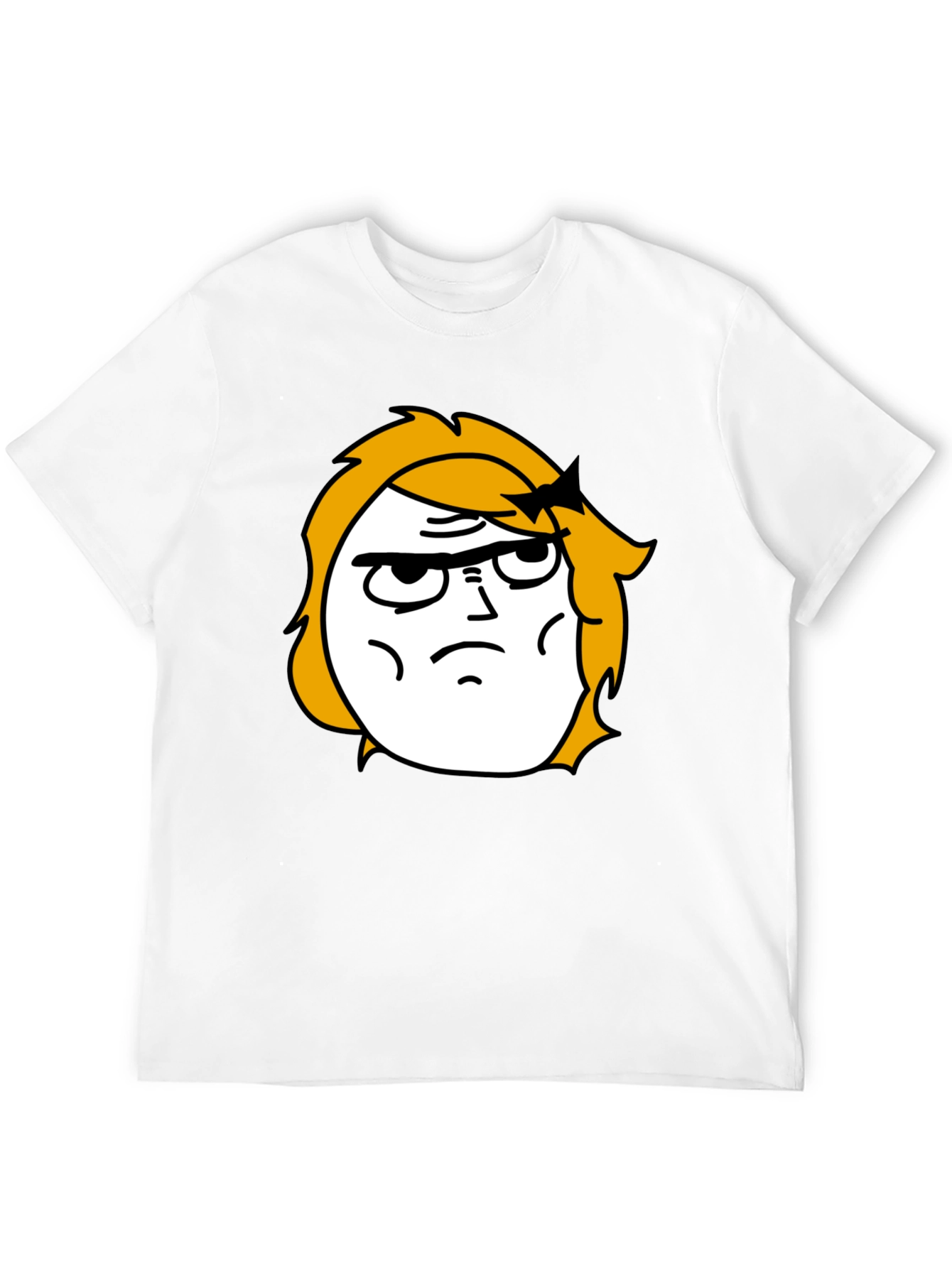 Black Meme Face Graphic Black T-Shirt view 12