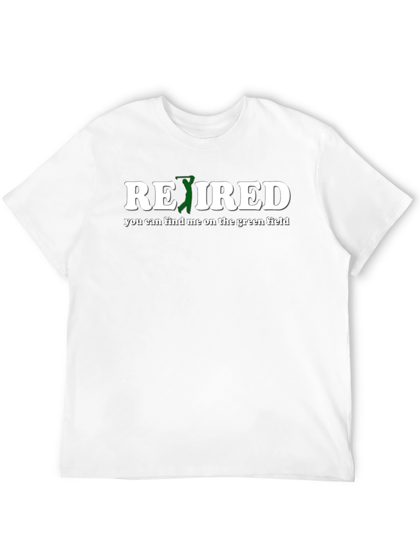 Black Retired Golf T-Shirt - Find Me On The Green Field view 12