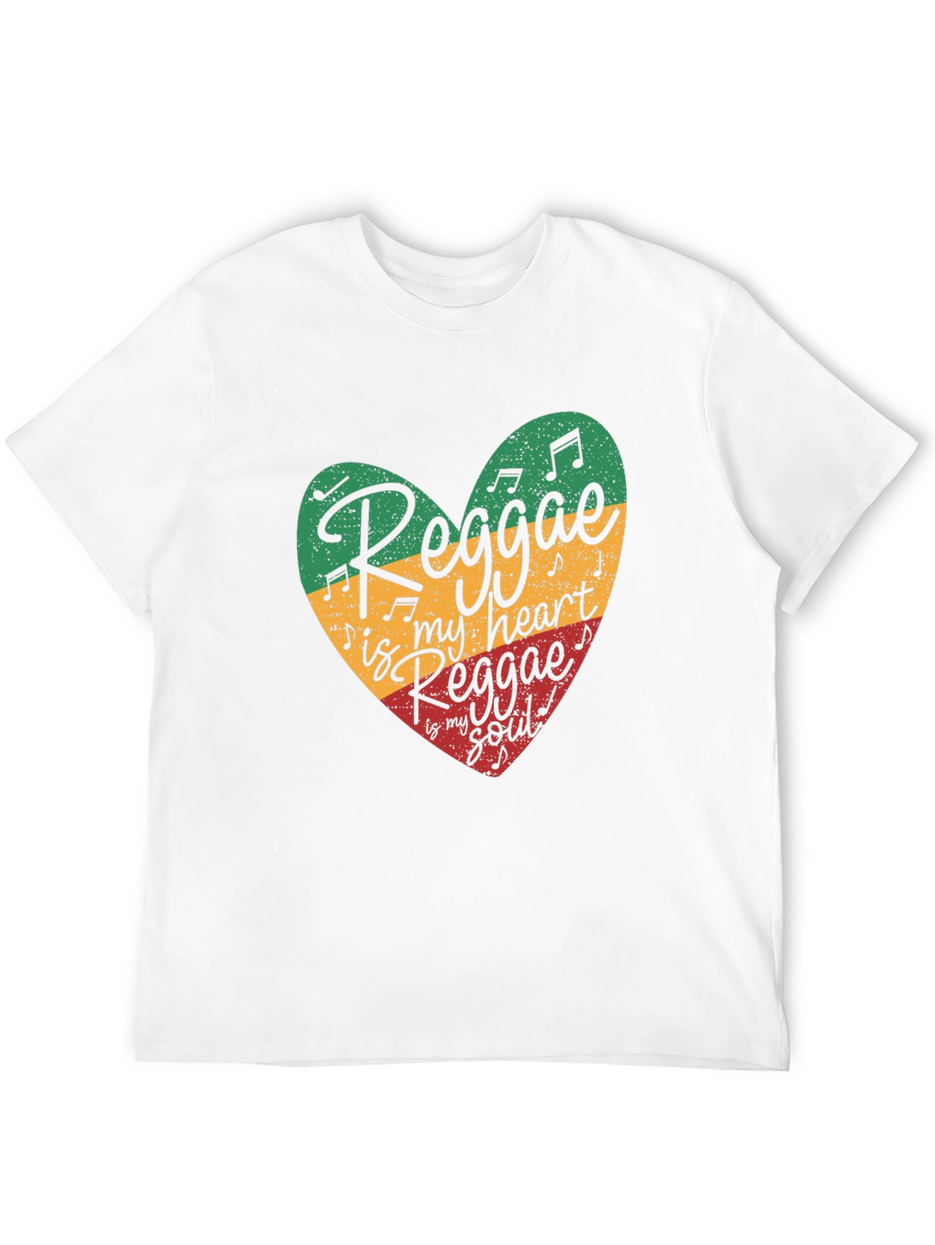 Black Reggae Heart T-Shirt - Music Lover Tee view 12