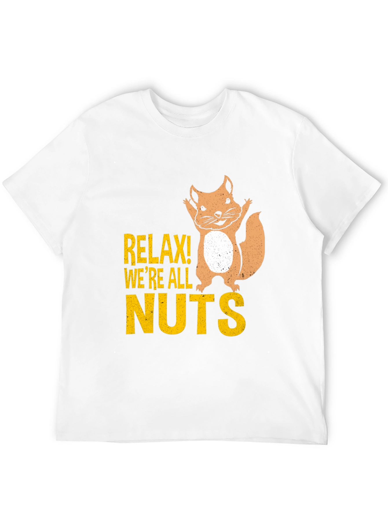 Black Relax! We're All Nuts Graphic Tee - Black view 12