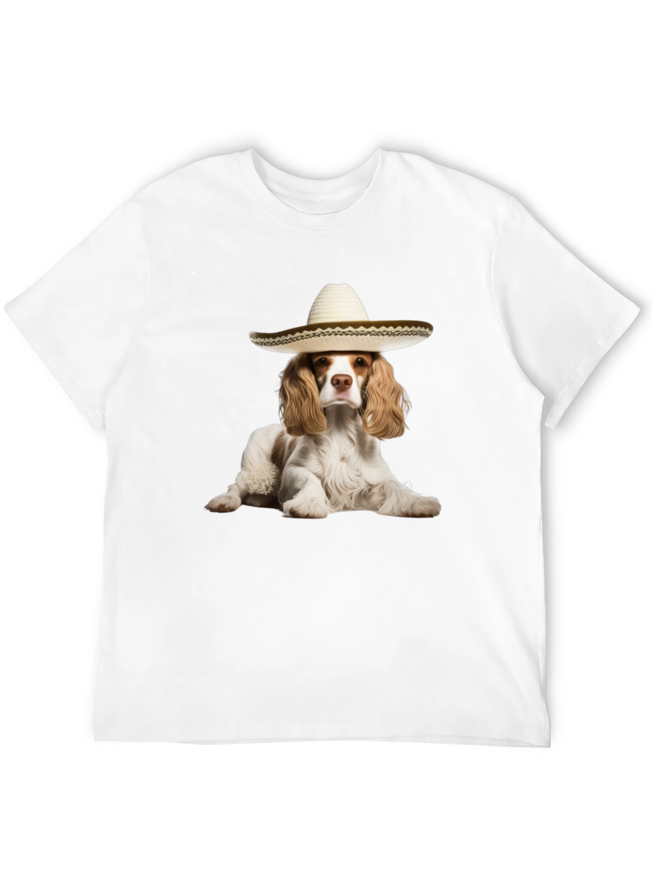 Black Dog Sombrero Graphic Tee - Funny Pet Lover T-Shirt view 12