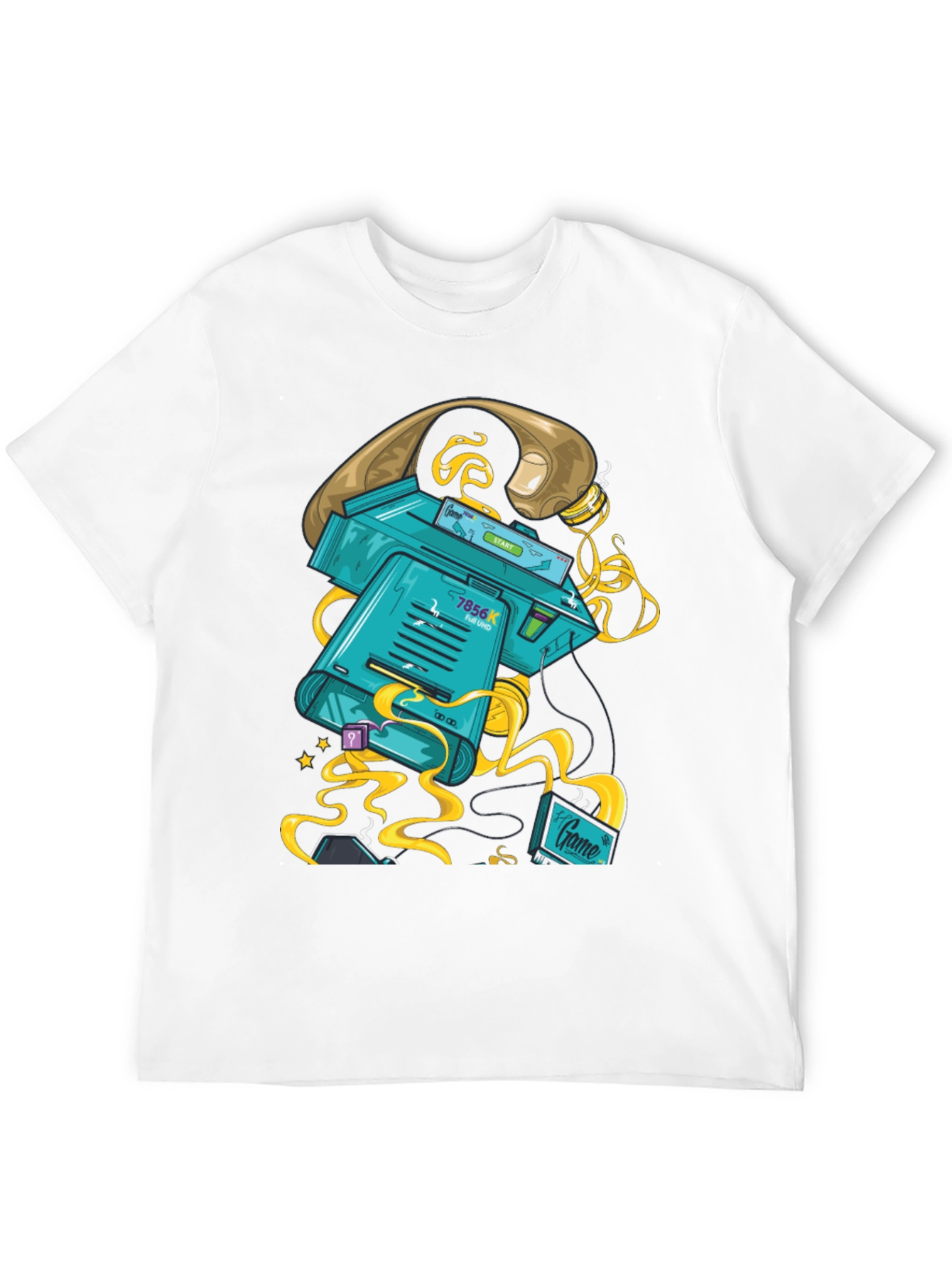 Black Retro Gaming T-Shirt view 12