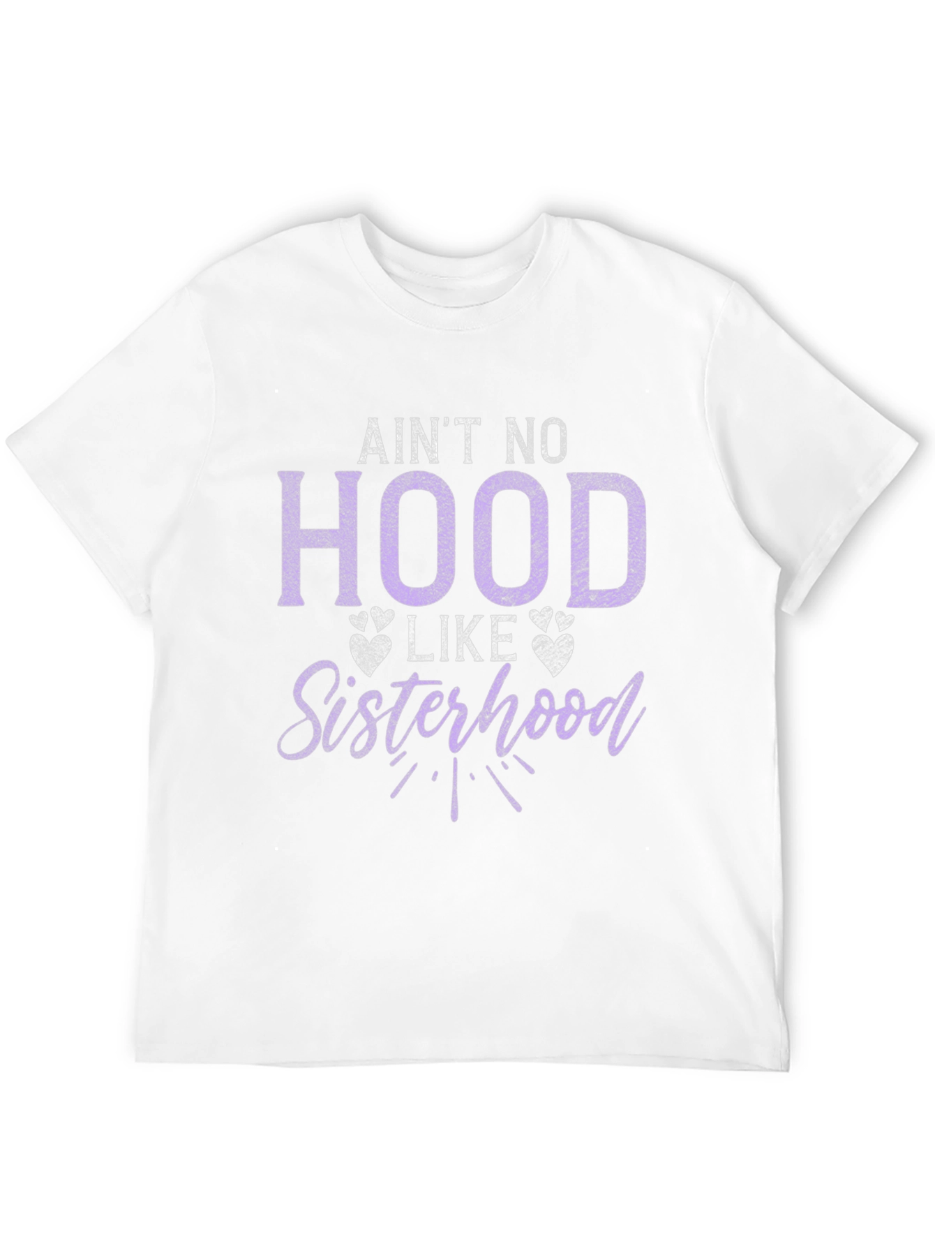 Black Ain't No Hood Like Sisterhood Graphic T-Shirt view 12