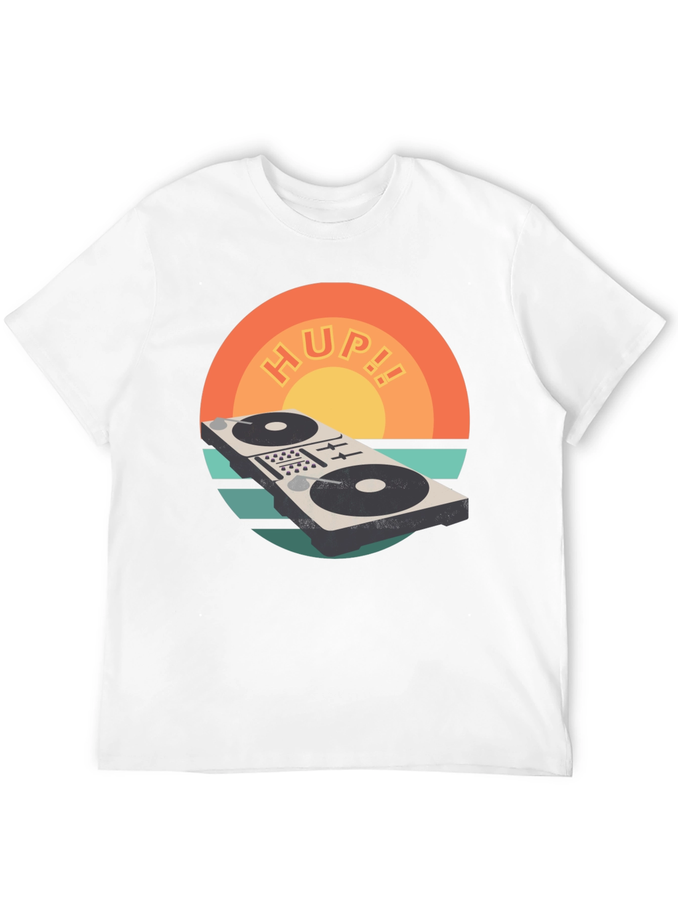 Black Retro DJ Mixer T-Shirt - HUP!! Graphic Tee view 12