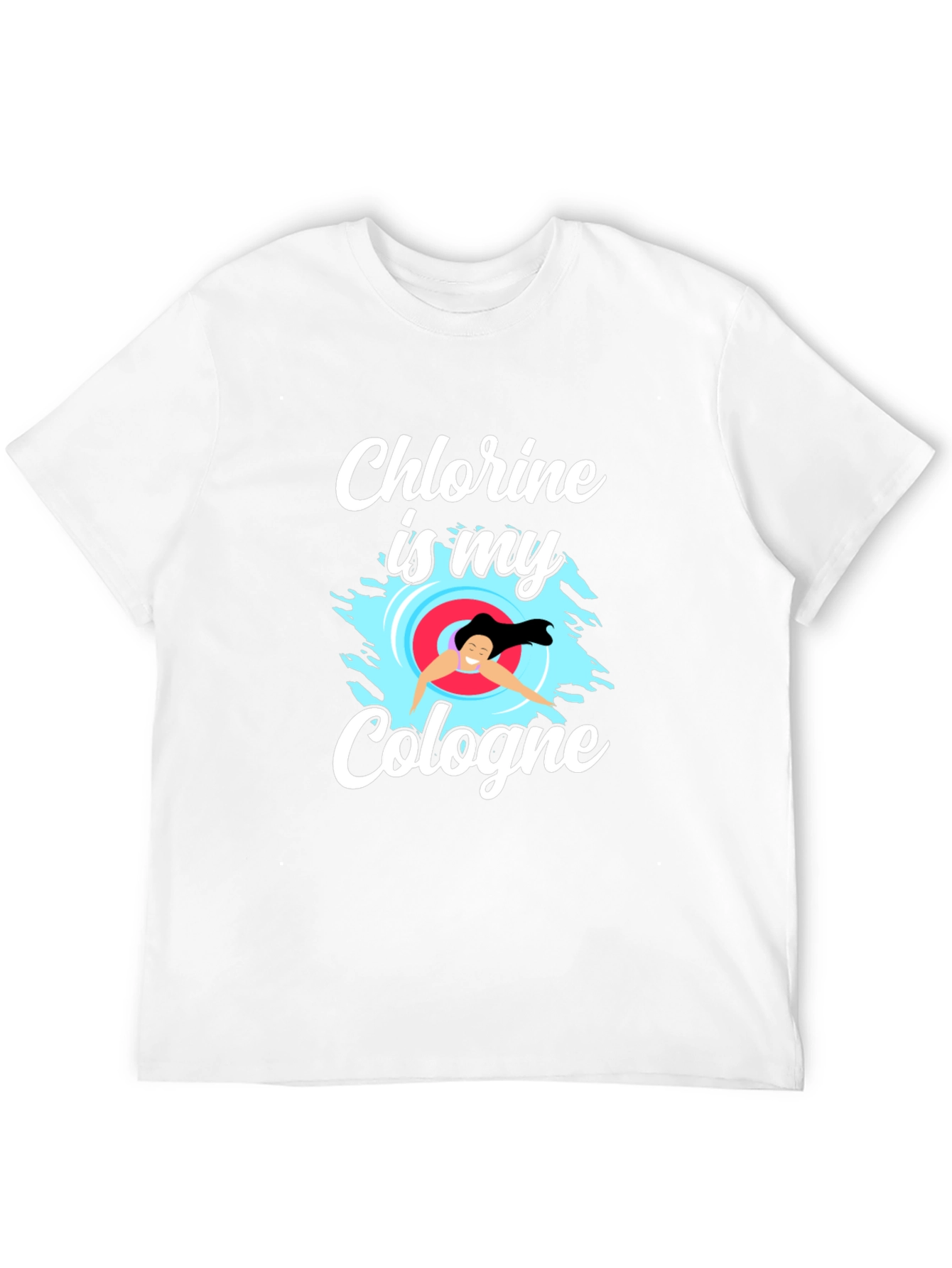 Black Chlorine Is My Cologne T-Shirt - Swimmer Gift view 12