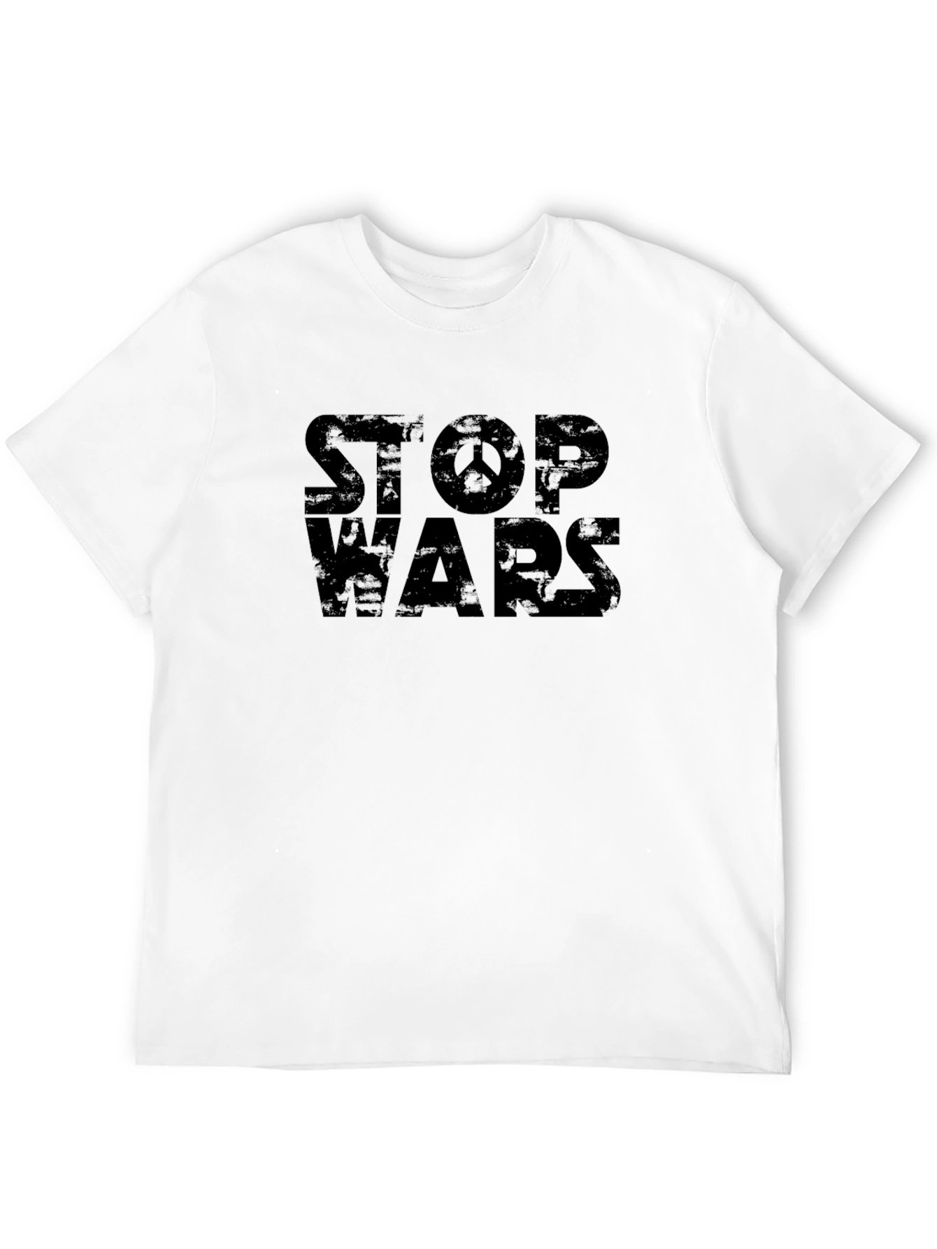 Black Stop Wars Peace T-Shirt view 12