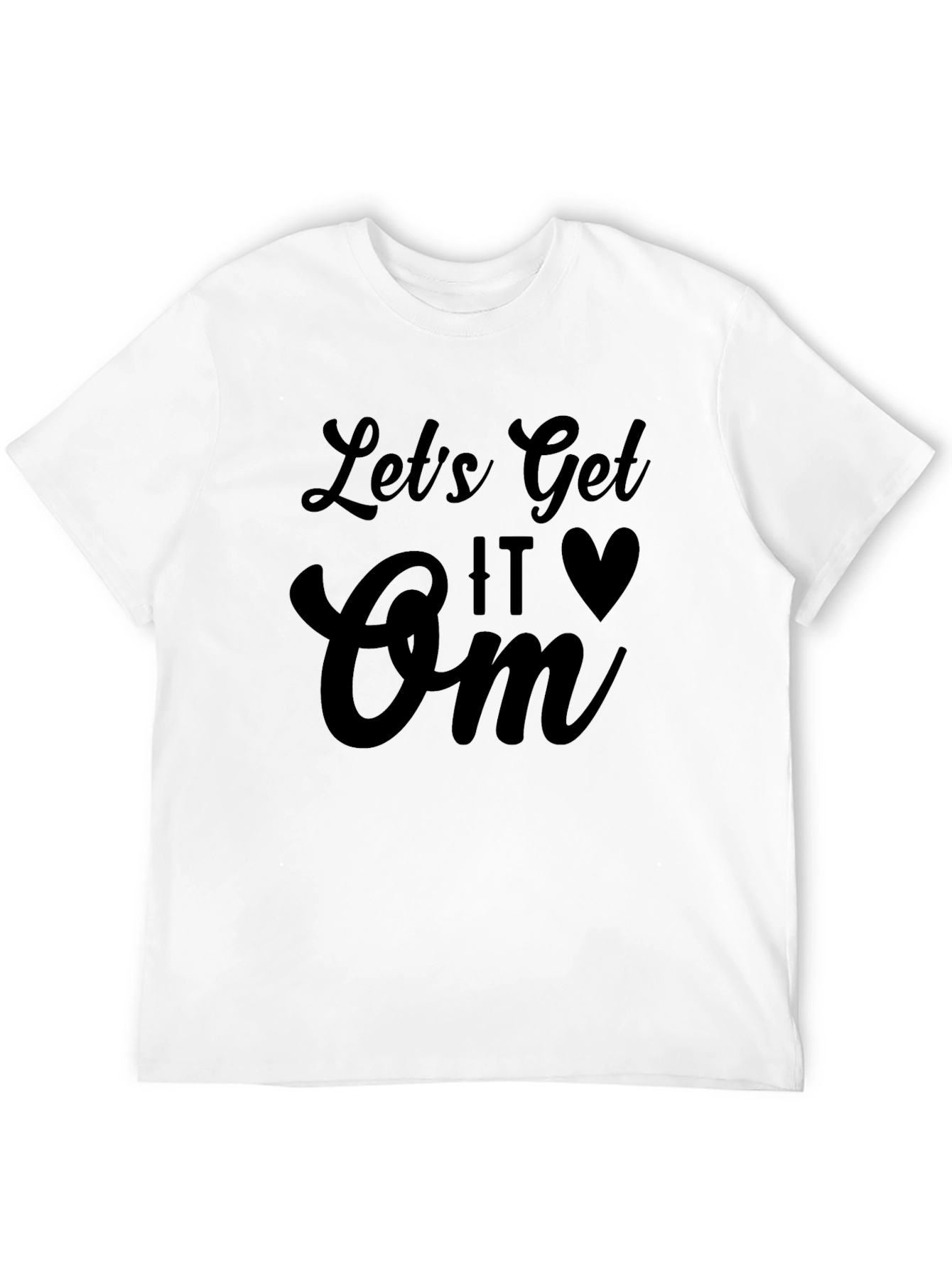 Black Let's Get It Om T-Shirt Black Unisex view 12
