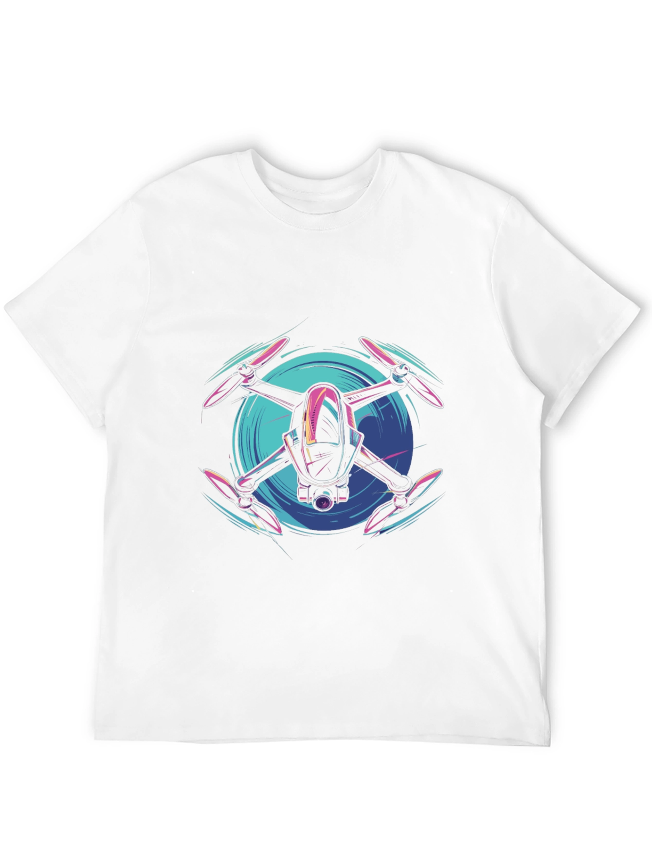 Black Drone Graphic Tee - Modern Tech Style view 12