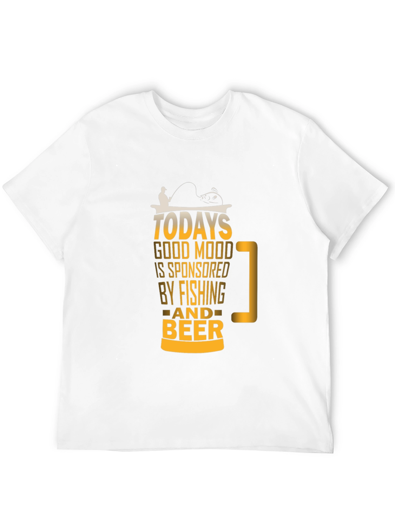 Black Fishing and Beer T-Shirt - Today's Good Mood view 12