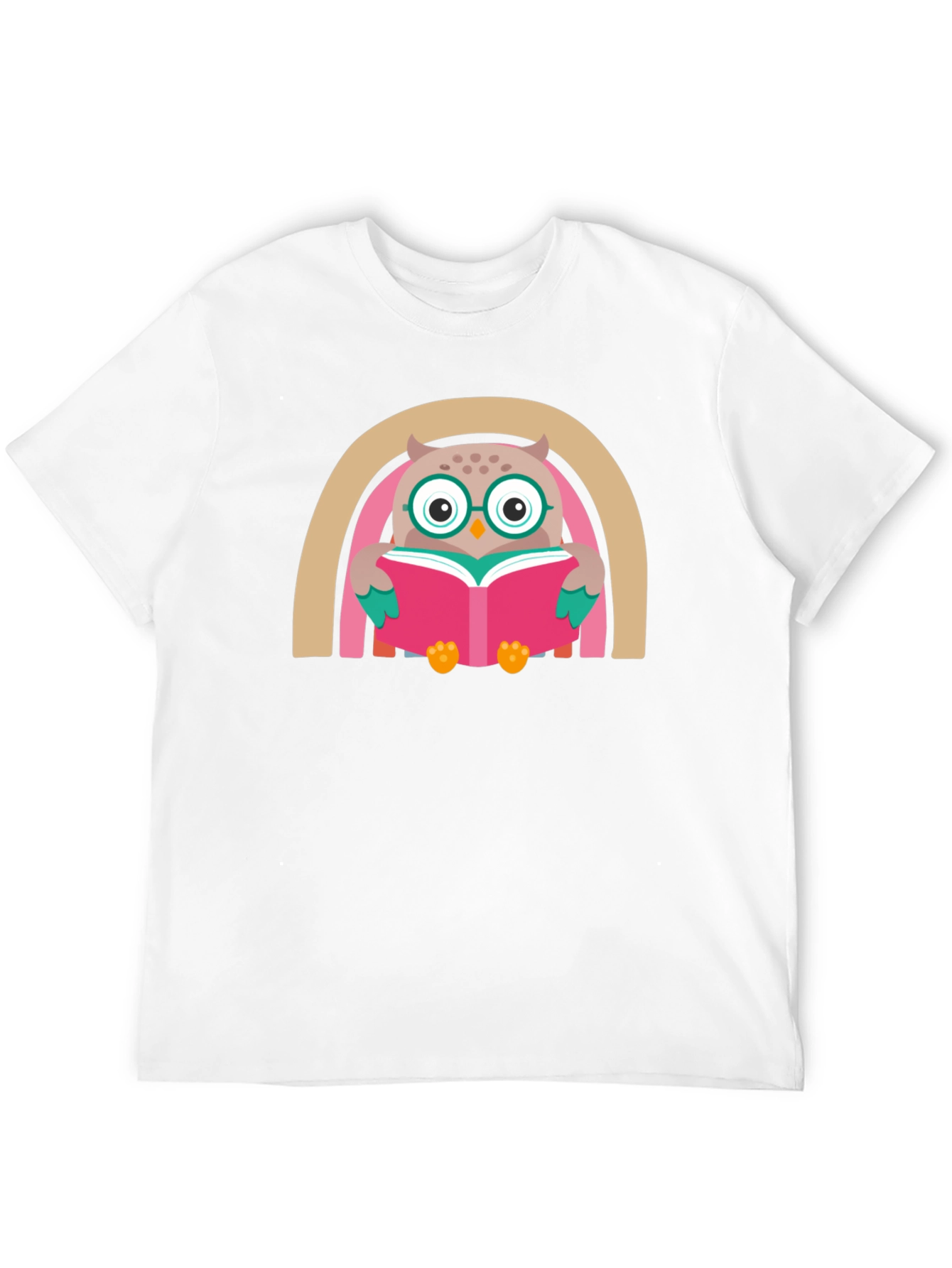 Black Owl Reading Book Graphic T-Shirt view 12