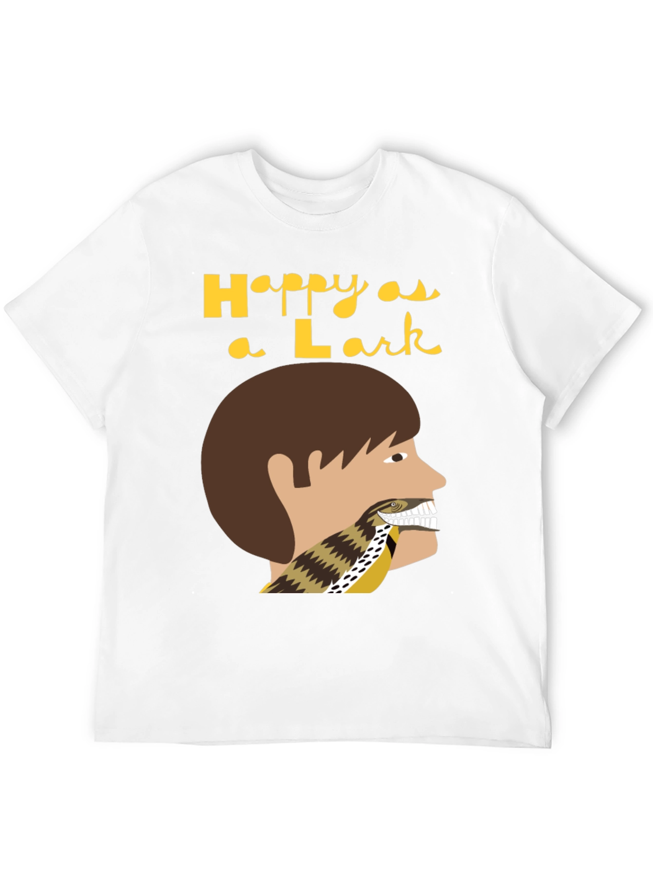 Black Happy as a Lark T-Shirt view 12