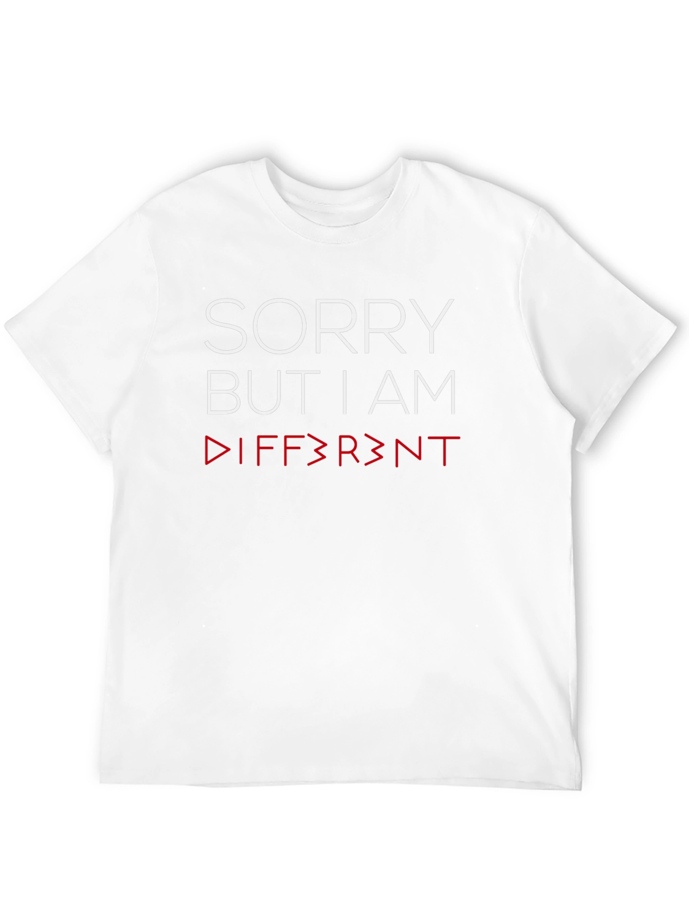Black Sorry But I Am Different T-Shirt - Bold Graphic Tee view 12