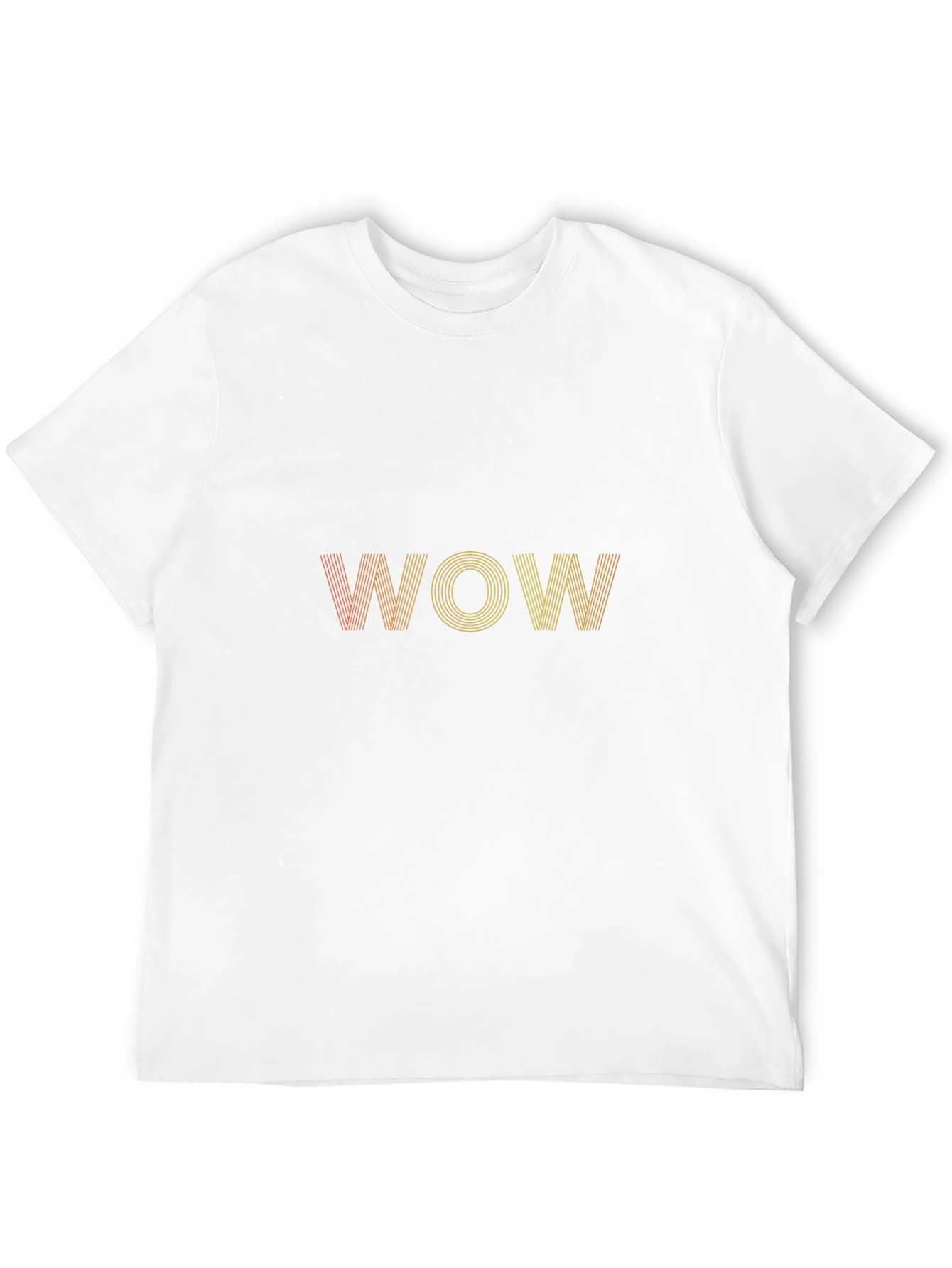 Black WOW Graphic Tee - Retro Style, Black Cotton Blend view 12
