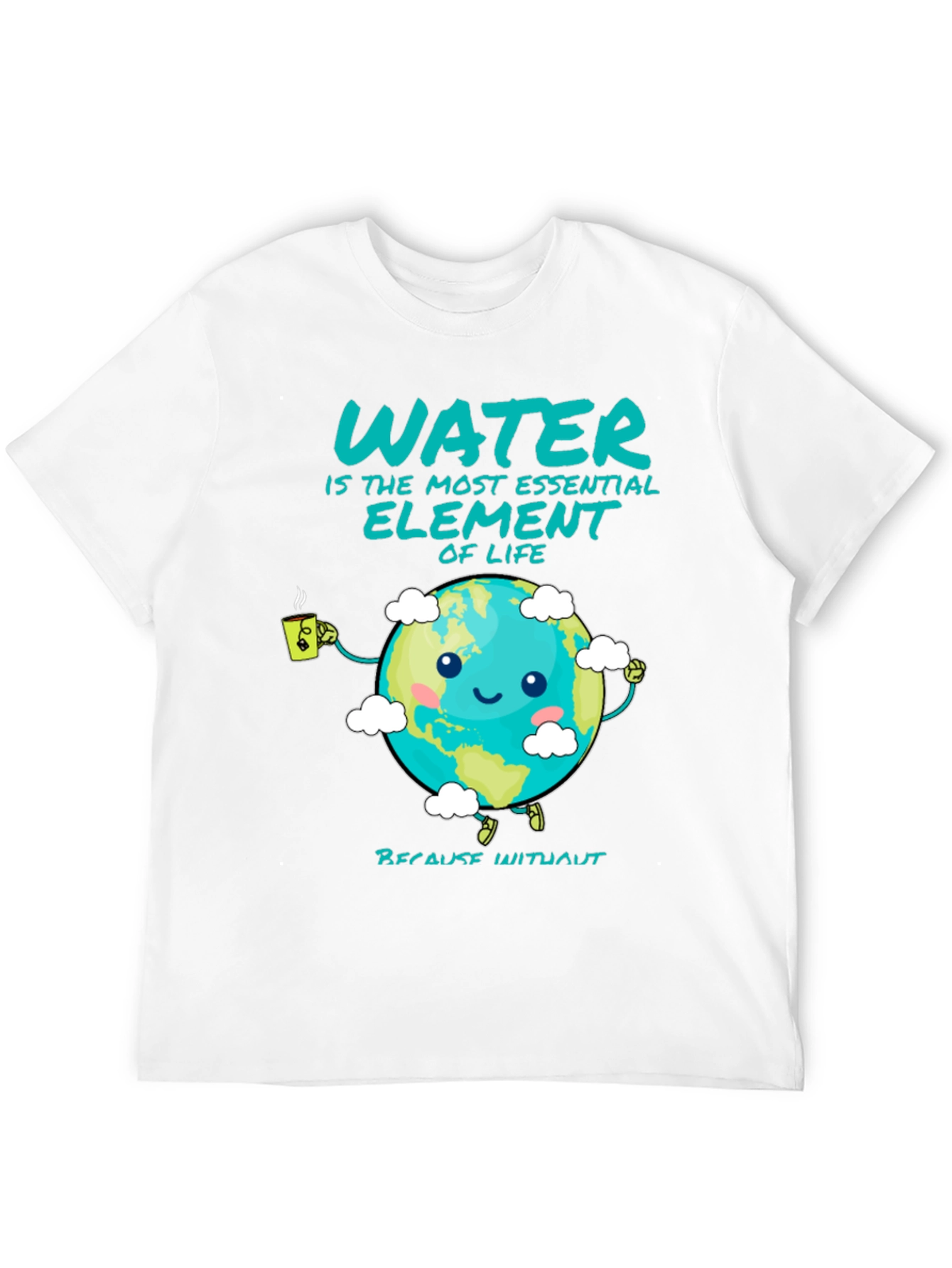 Black Essential Water Element Graphic Tee view 12