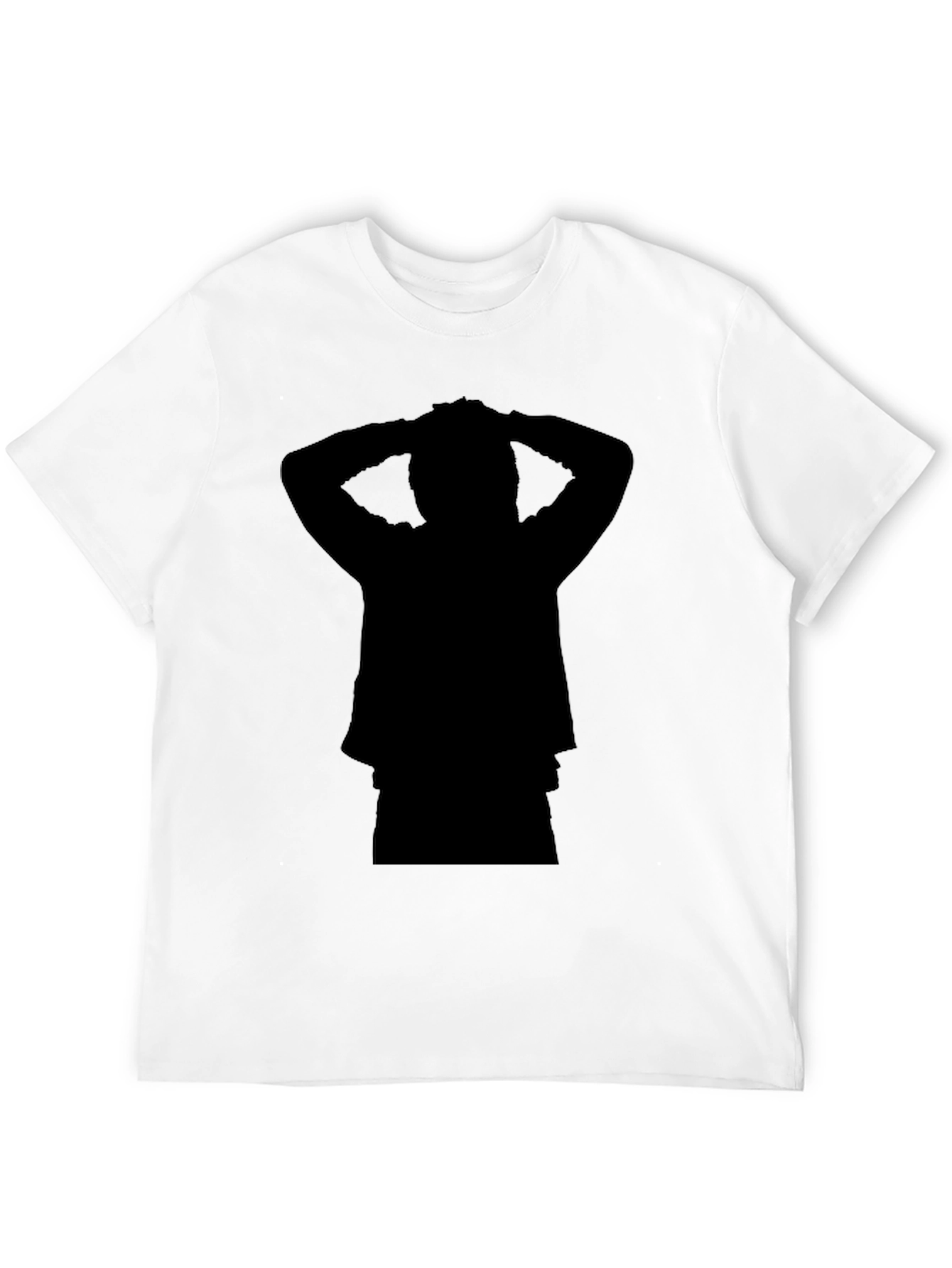 Black Silhouette Graphic Print Crew Neck T-Shirt view 12