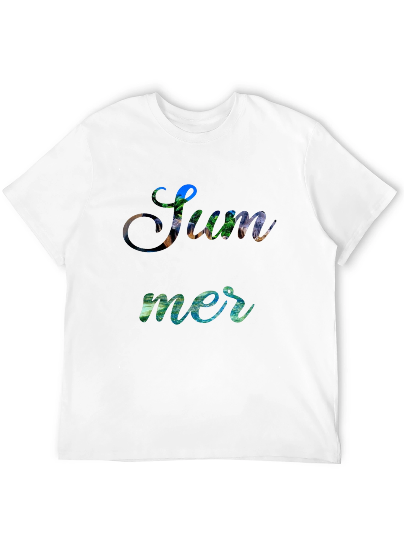 Black Summer Themed Graphic T-Shirt view 12