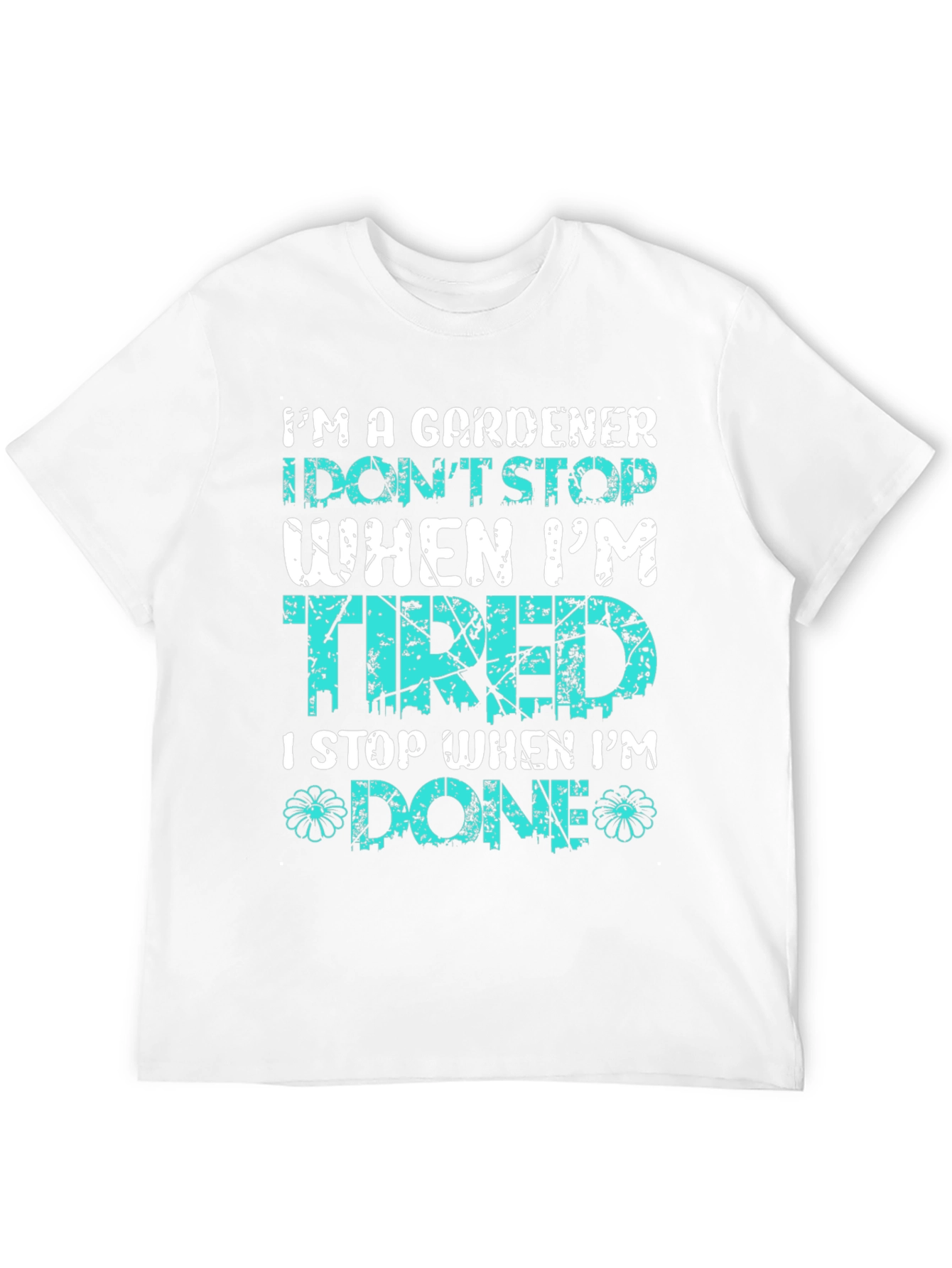Black Gardener T-Shirt: I Stop When I'm Done view 12