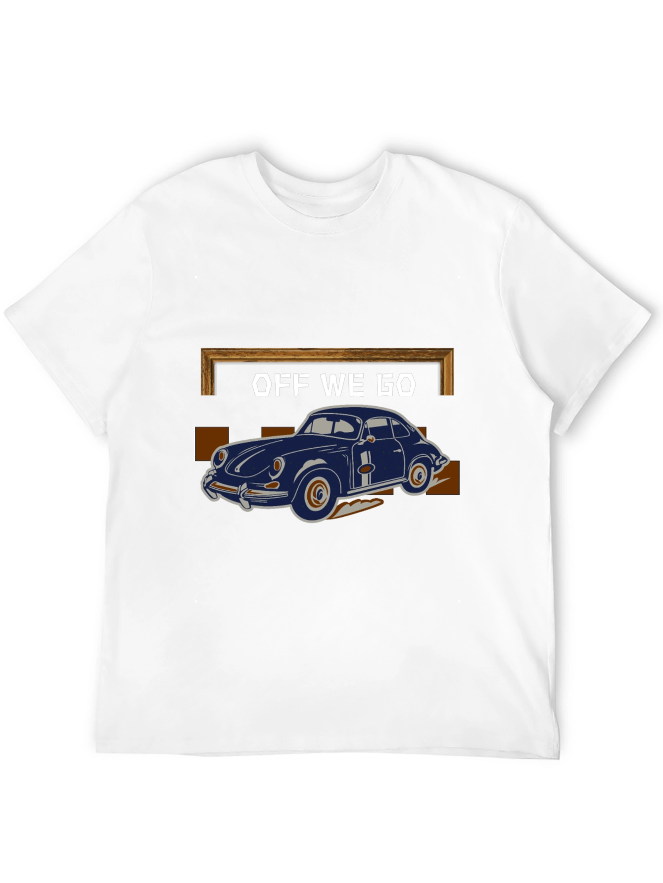 Black Off We Go Car Graphic T-Shirt view 12