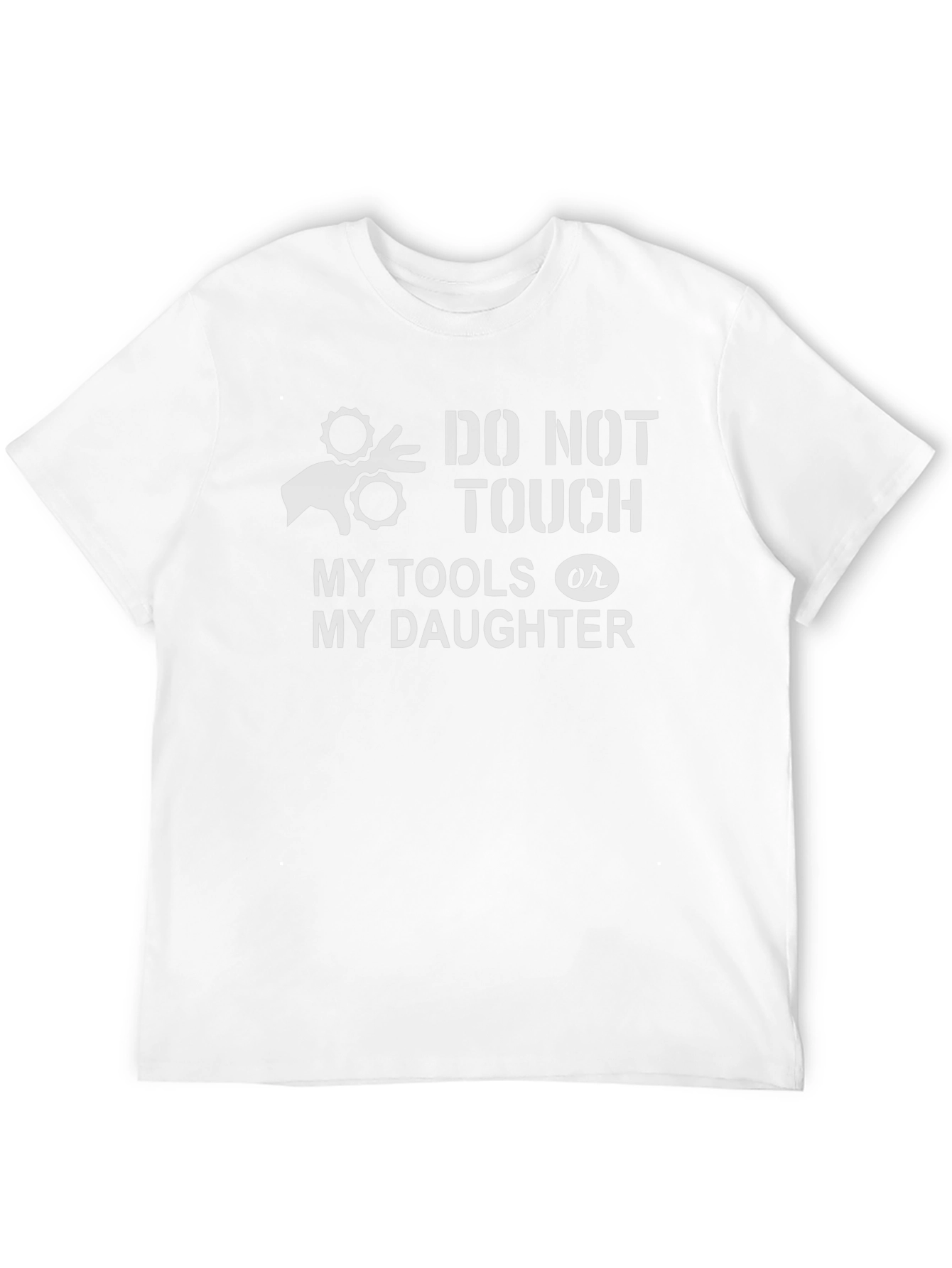 Black Do Not Touch My Tools or My Daughter T-Shirt view 12