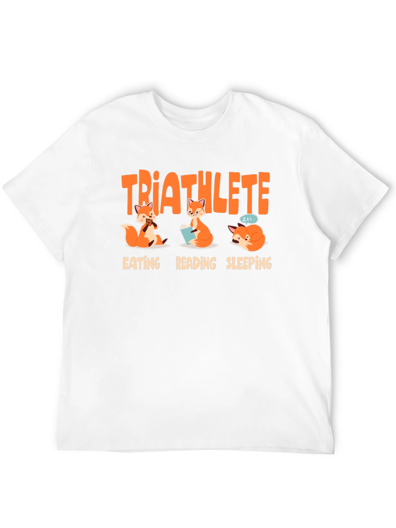 Black Triathlete Fox Graphic Tee view 12