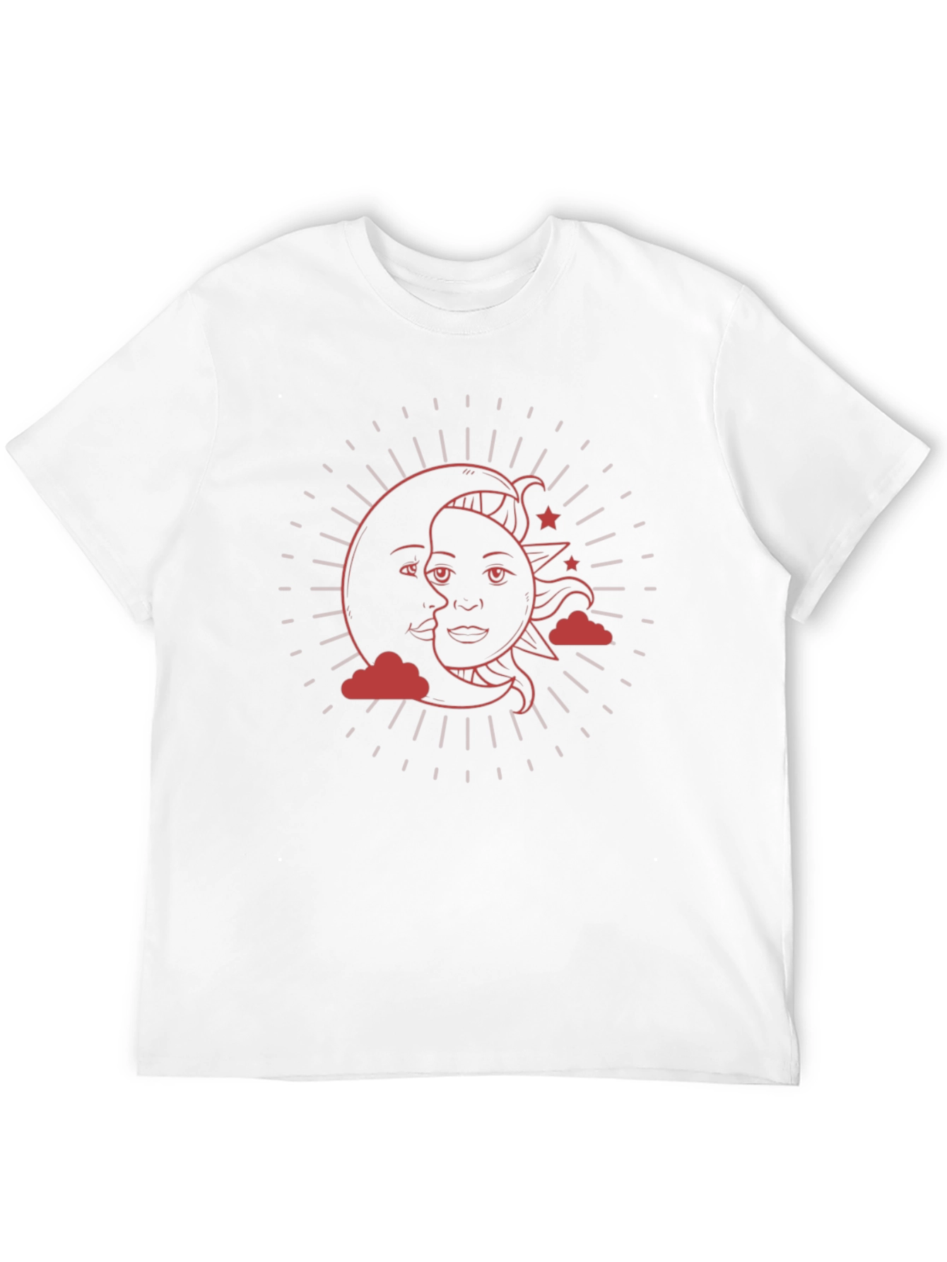 Black Celestial Sun & Moon Graphic T-Shirt view 12