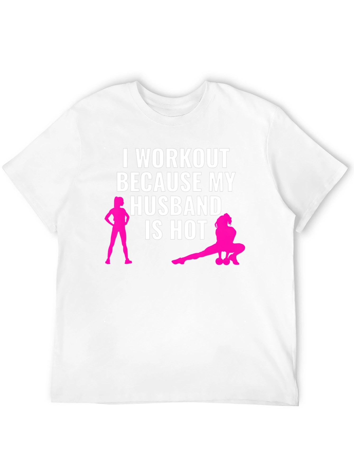 Black Workout Because My Husband is Hot T-Shirt view 12