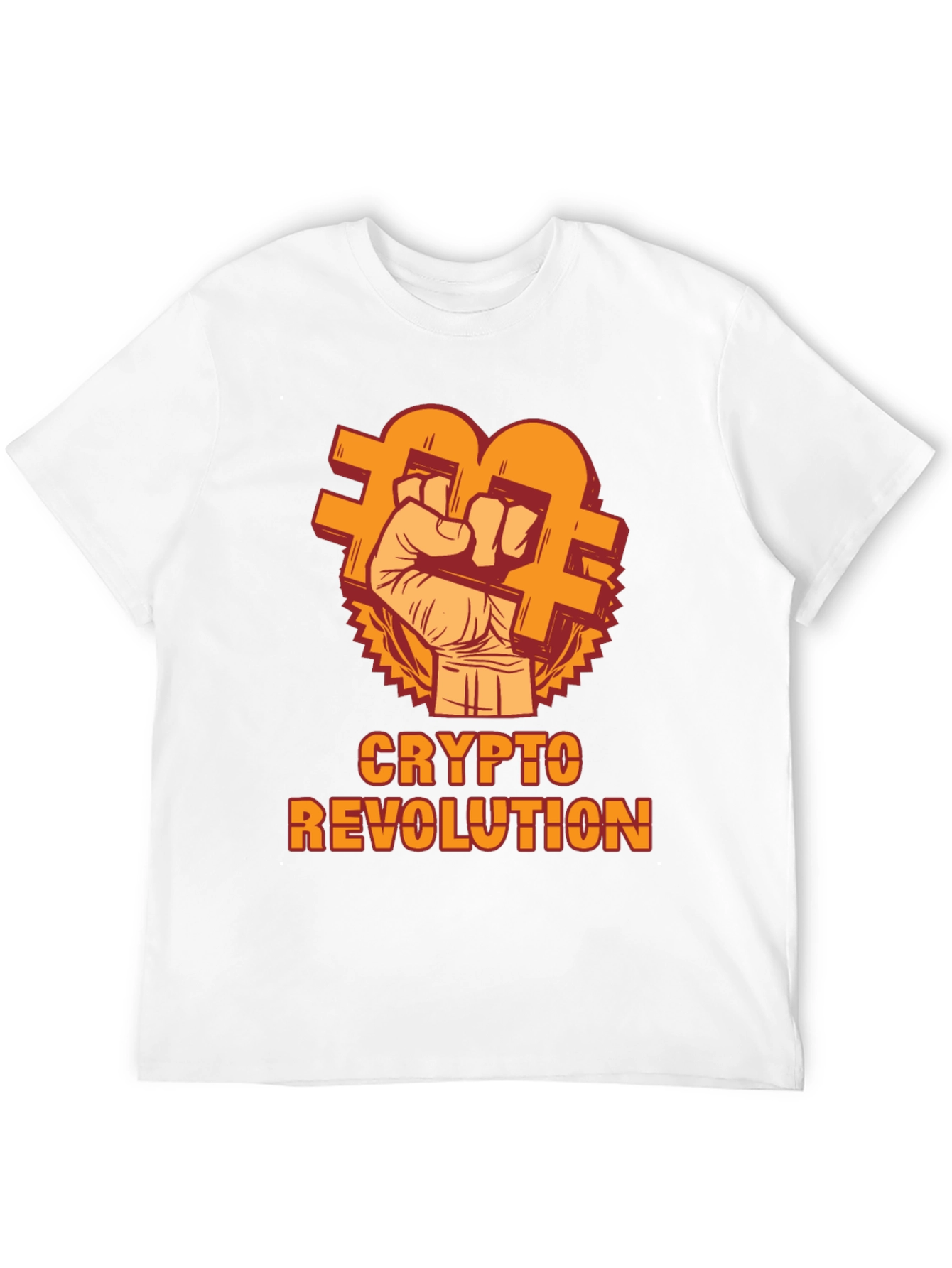 Crypto Revolution T-Shirt - Bitcoin Fist Design - 12