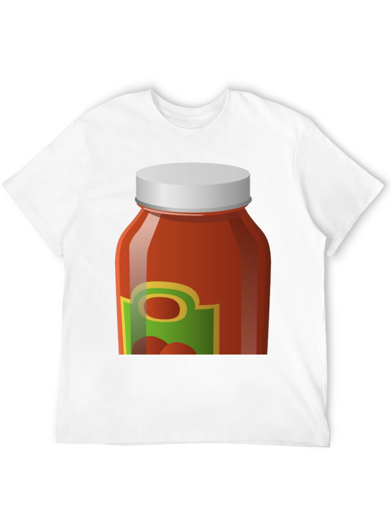 Black Tomato Sauce Jar Graphic Tee - Novelty T-Shirt view 12