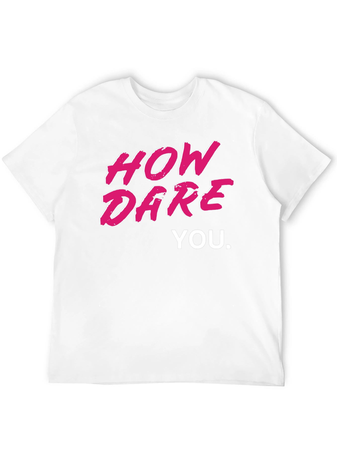 Black How Dare You Graphic Tee - Bold Statement T-Shirt view 12