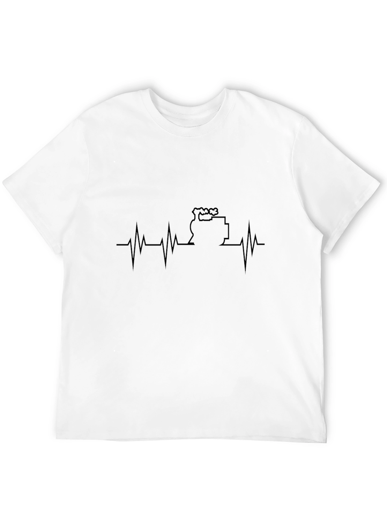 Black Coffee Lover's Heartbeat T-Shirt view 12