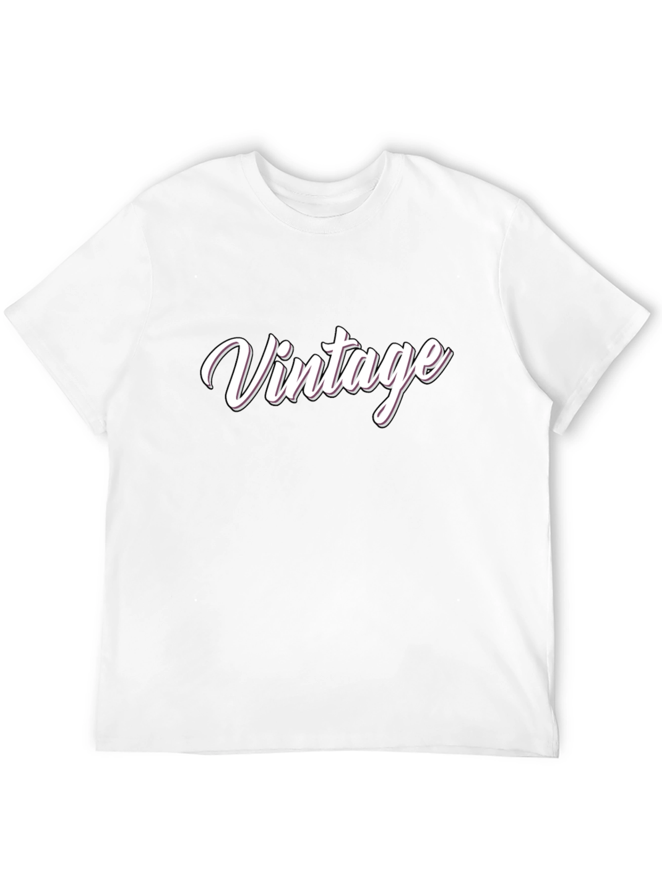 Black Vintage Style Black T-Shirt view 12