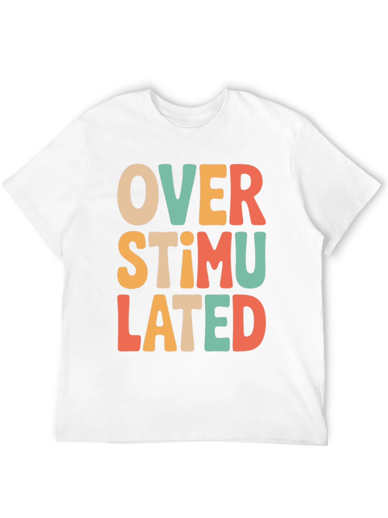 Black Overstimulated Retro T-Shirt - Comfort & Style view 12