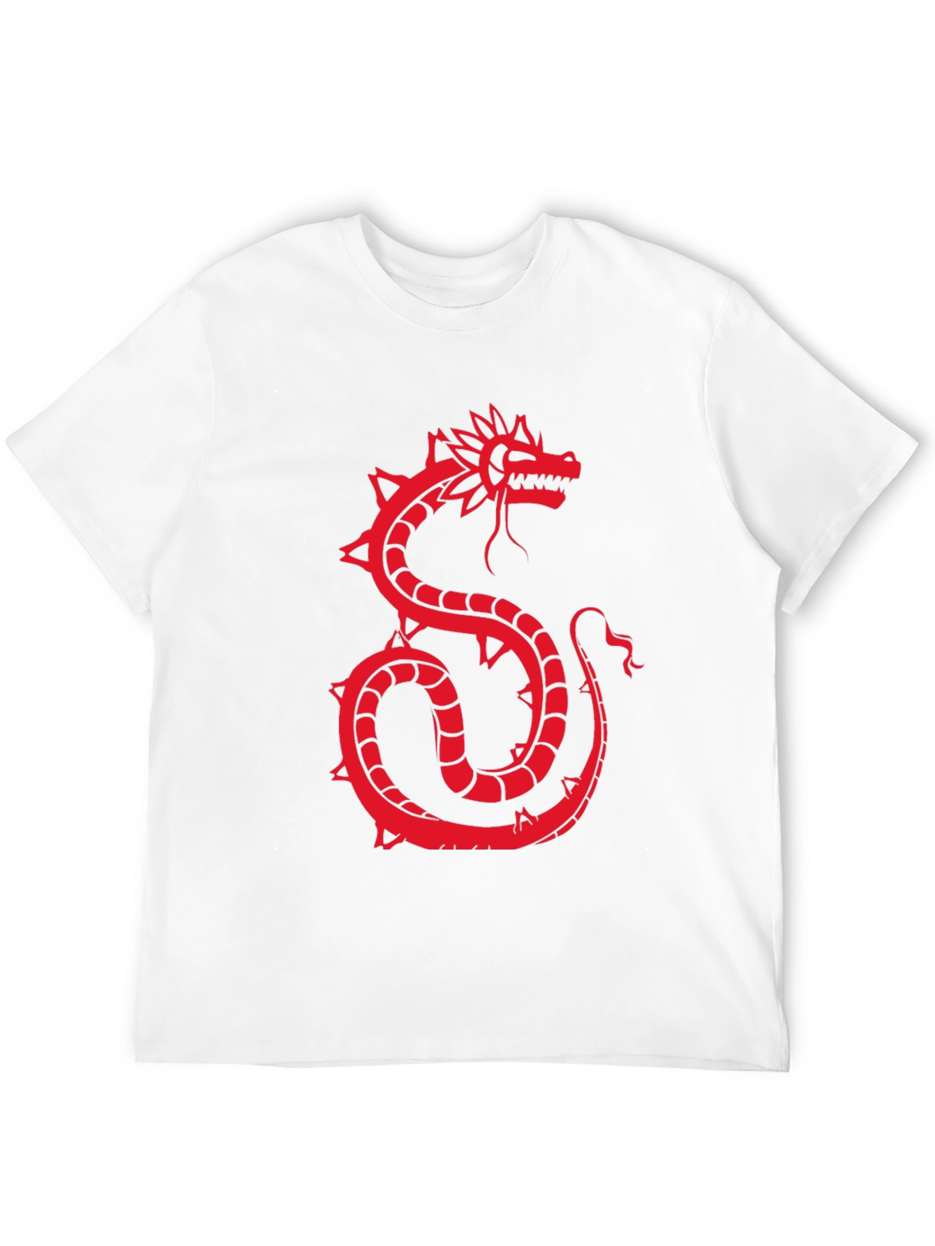 Black Red Dragon Graphic Black T-Shirt view 12