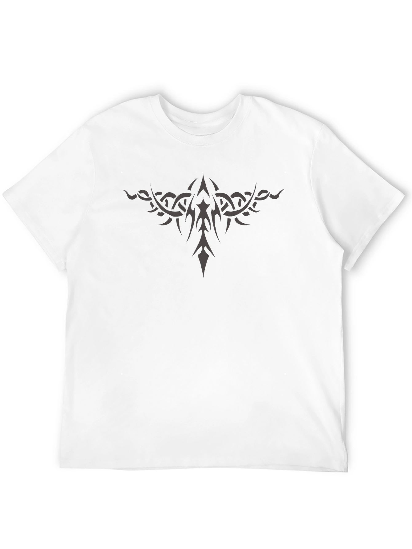 Black Tribal Graphic Black T-Shirt view 12