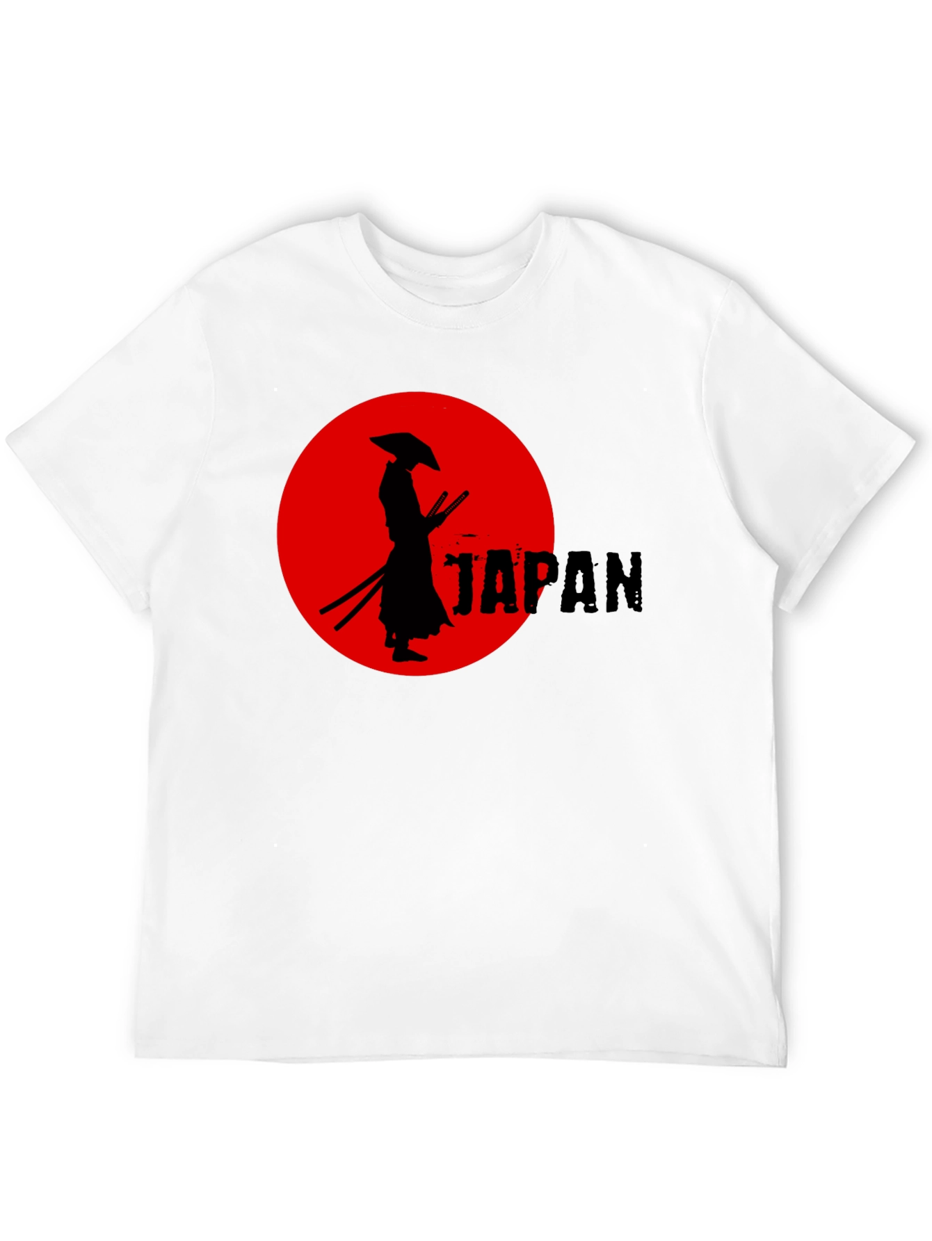 Black Samurai Japan Graphic Tee - Cool Black T-Shirt view 12