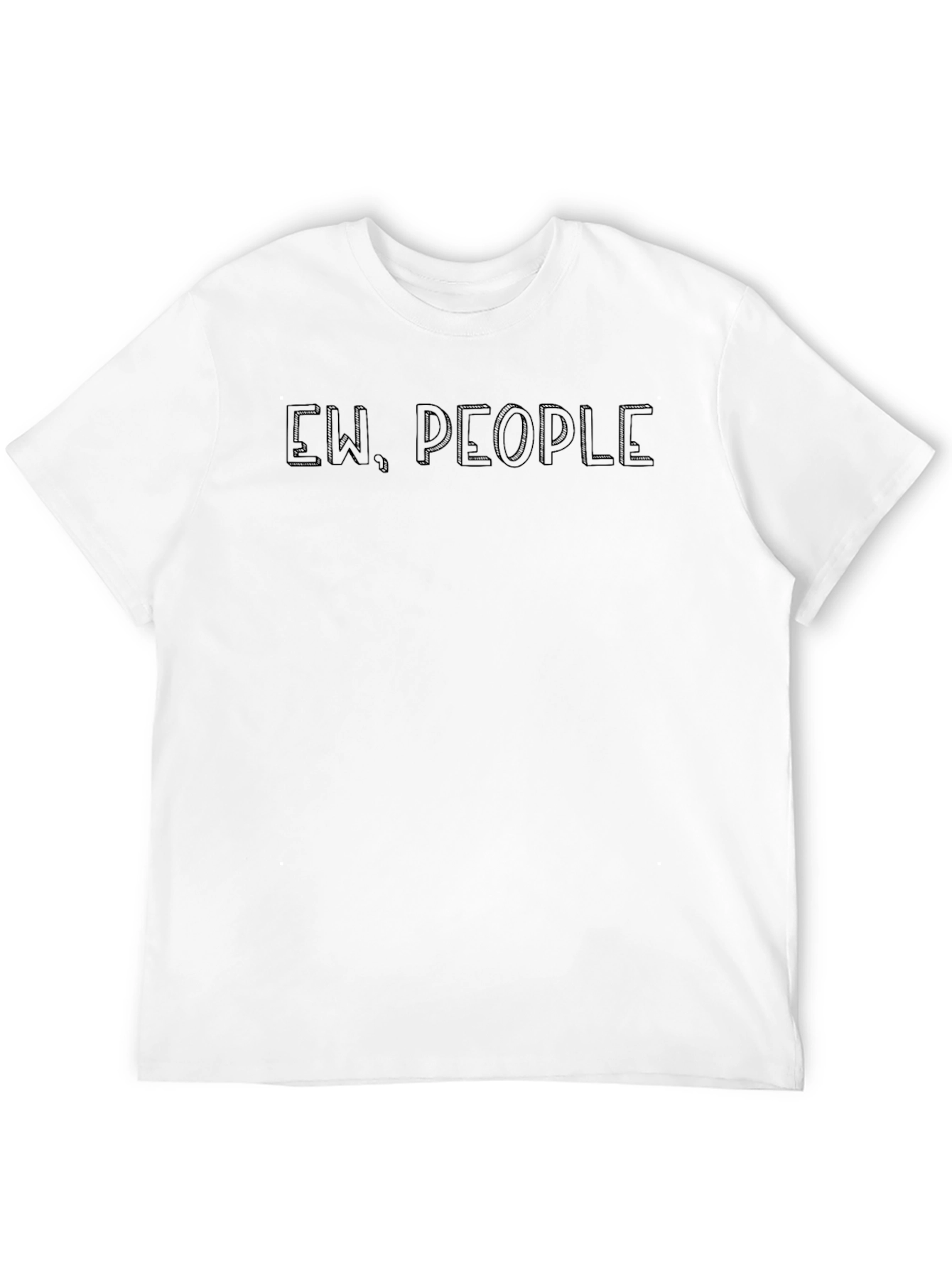 Black Ew, People Graphic Tee - Trendy Black Shirt view 12