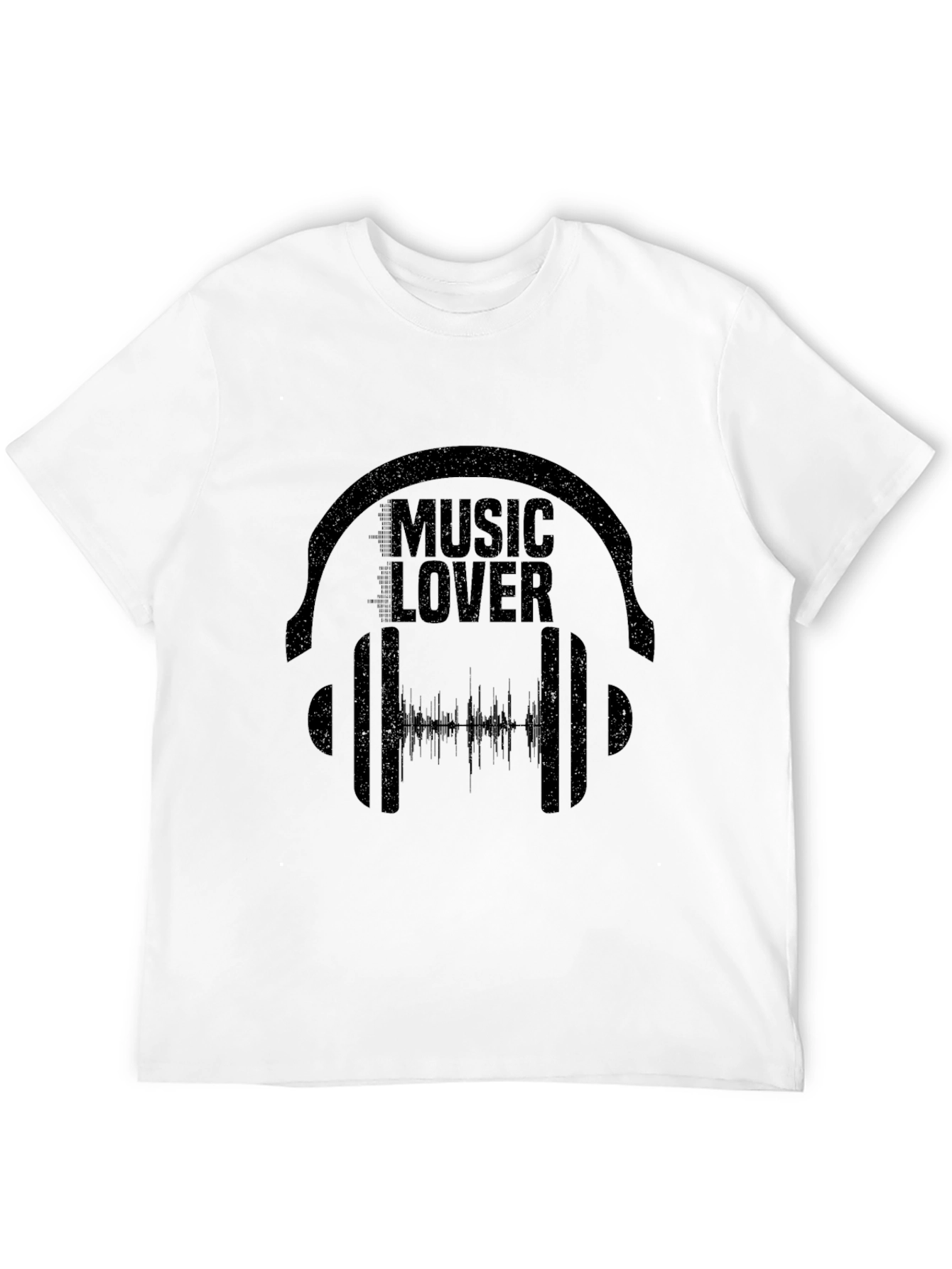 Black Music Lover Graphic T-Shirt - Black Casual Tee view 12