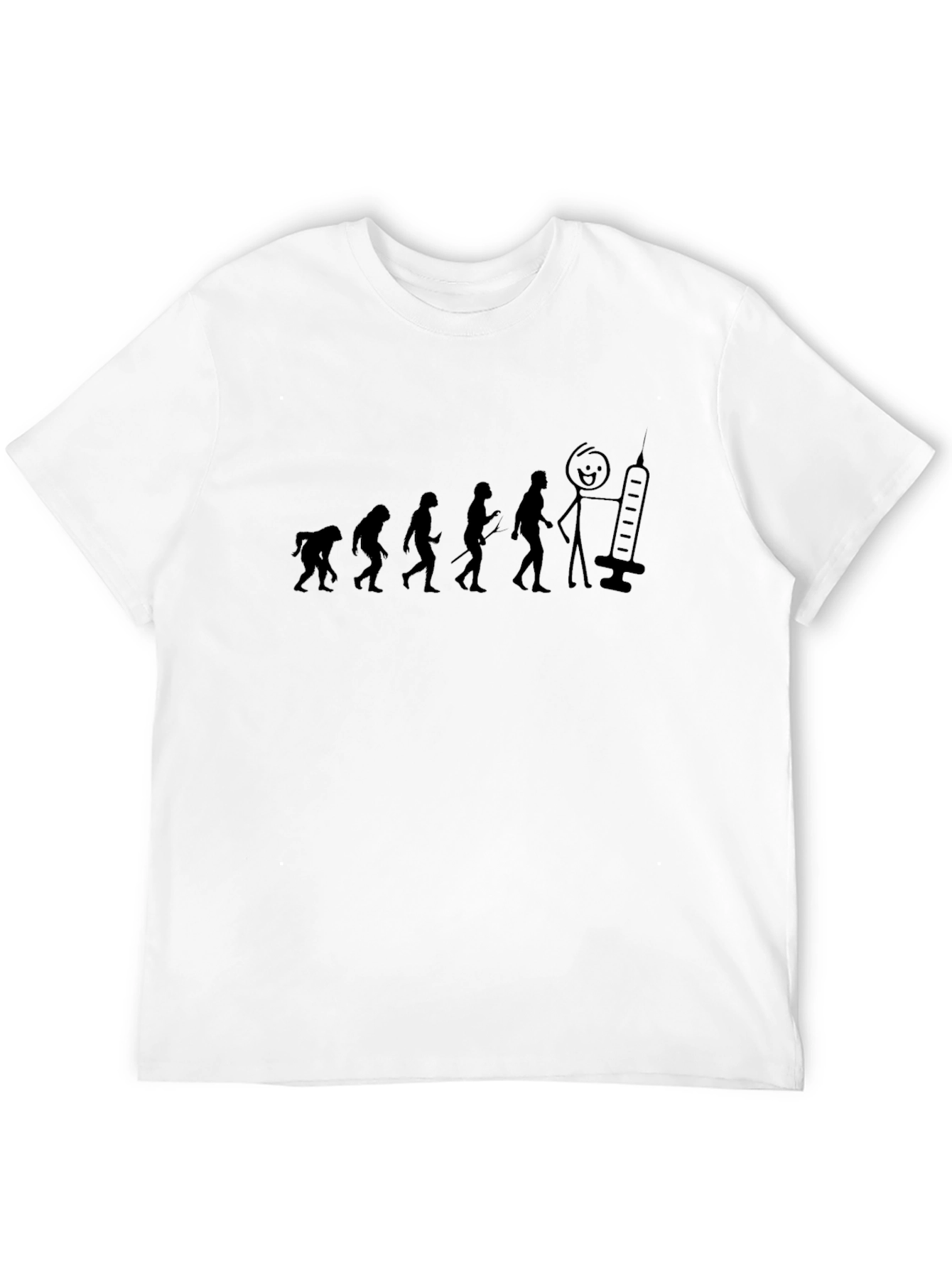 Black Evolution of Man T-Shirt view 12